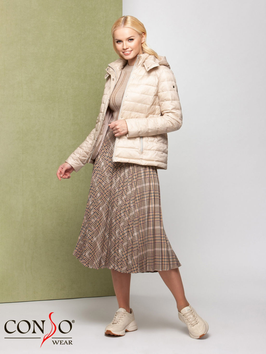 Conso/SS 200118 - beige Куртка женская  фото 4