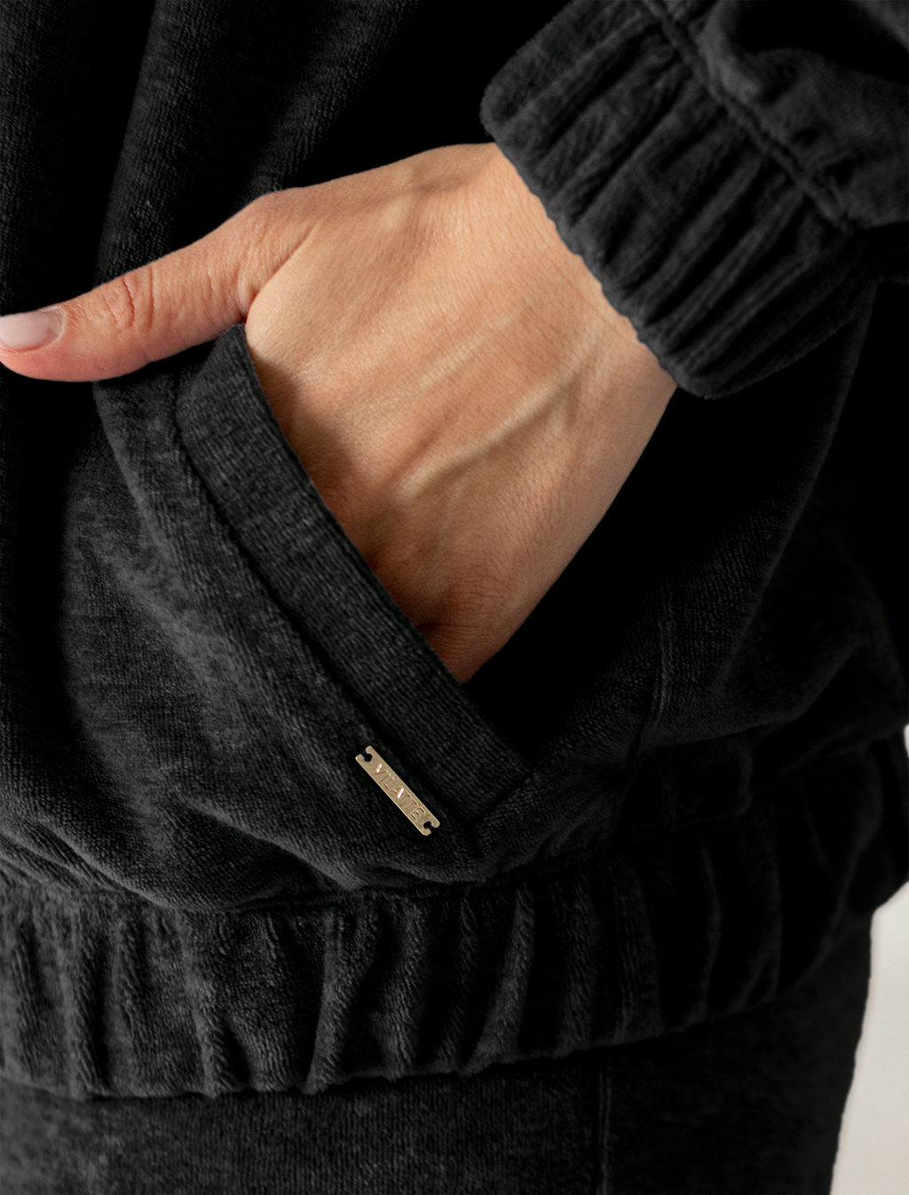 Худи из бархатистого велюра - Vilatte фото 2