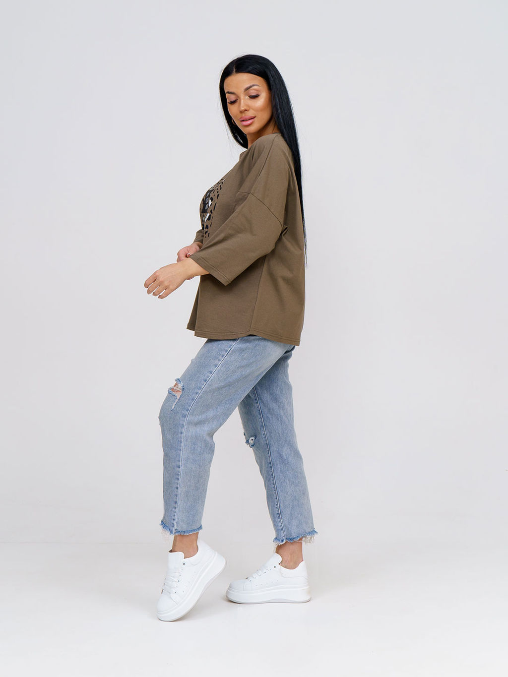 Туника женская, цвет темно-синий - Барболета фото 4