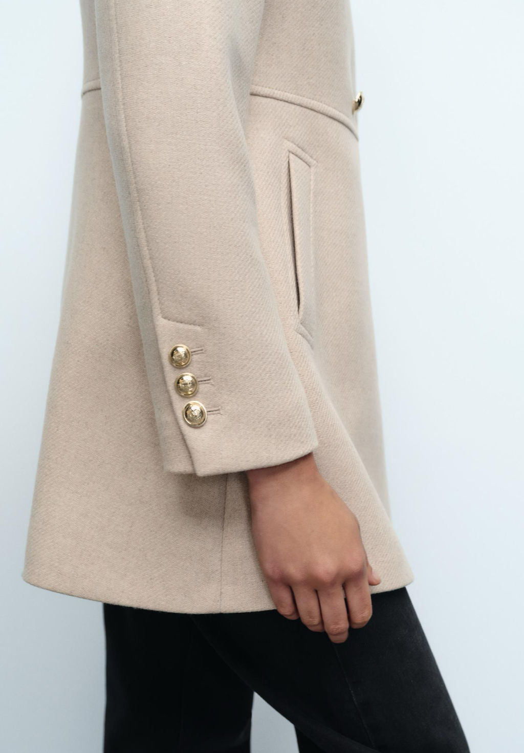 WOOL BLEND DOUBLE-BREASTED COAT - Zara фото 14