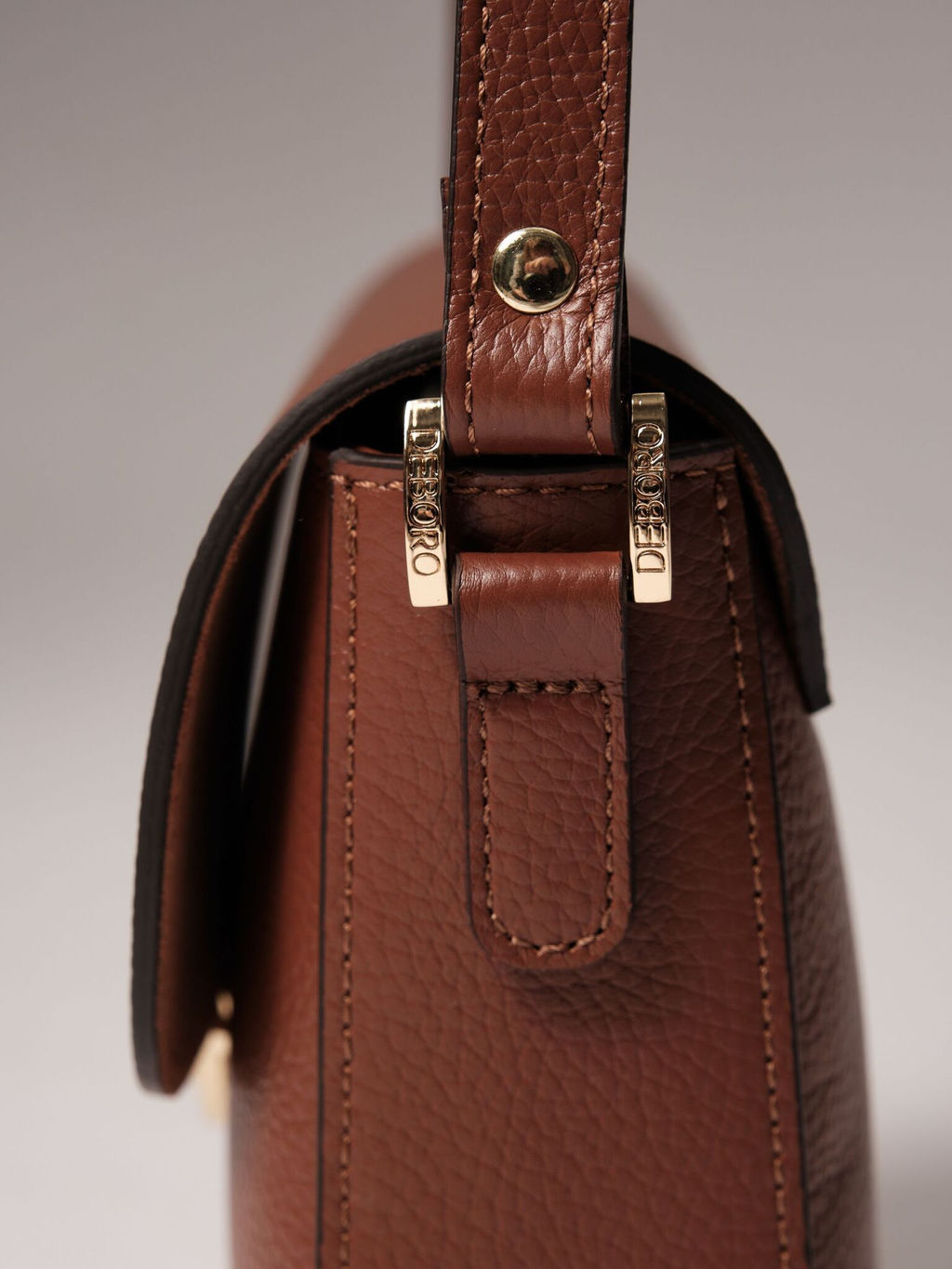 Сумка кожаная через плечо Deboro 3158 коппер