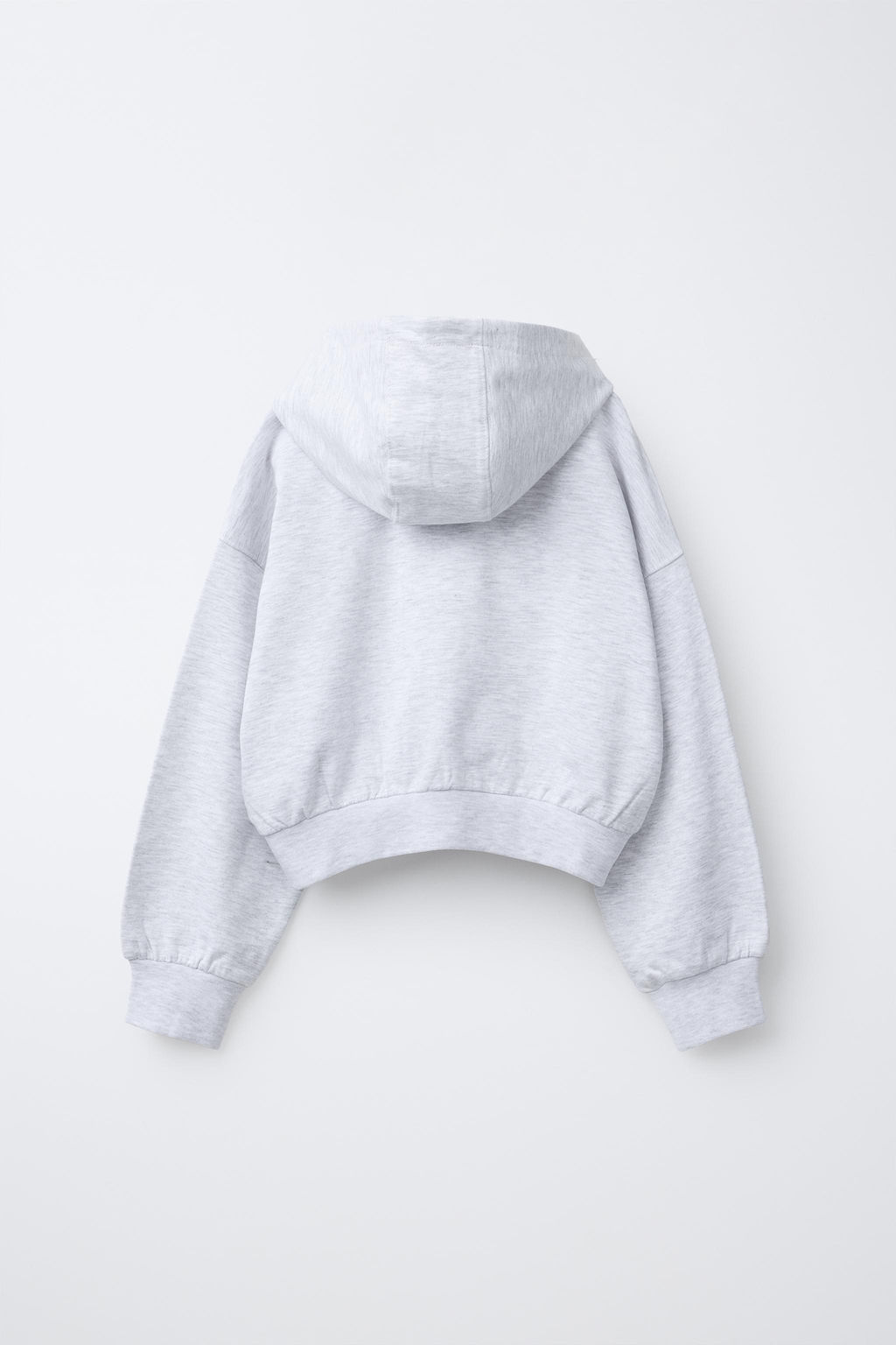 SUDADERA CAPUCHA TEXRO RELIEVE / Gris vigor? - Zara фото 2