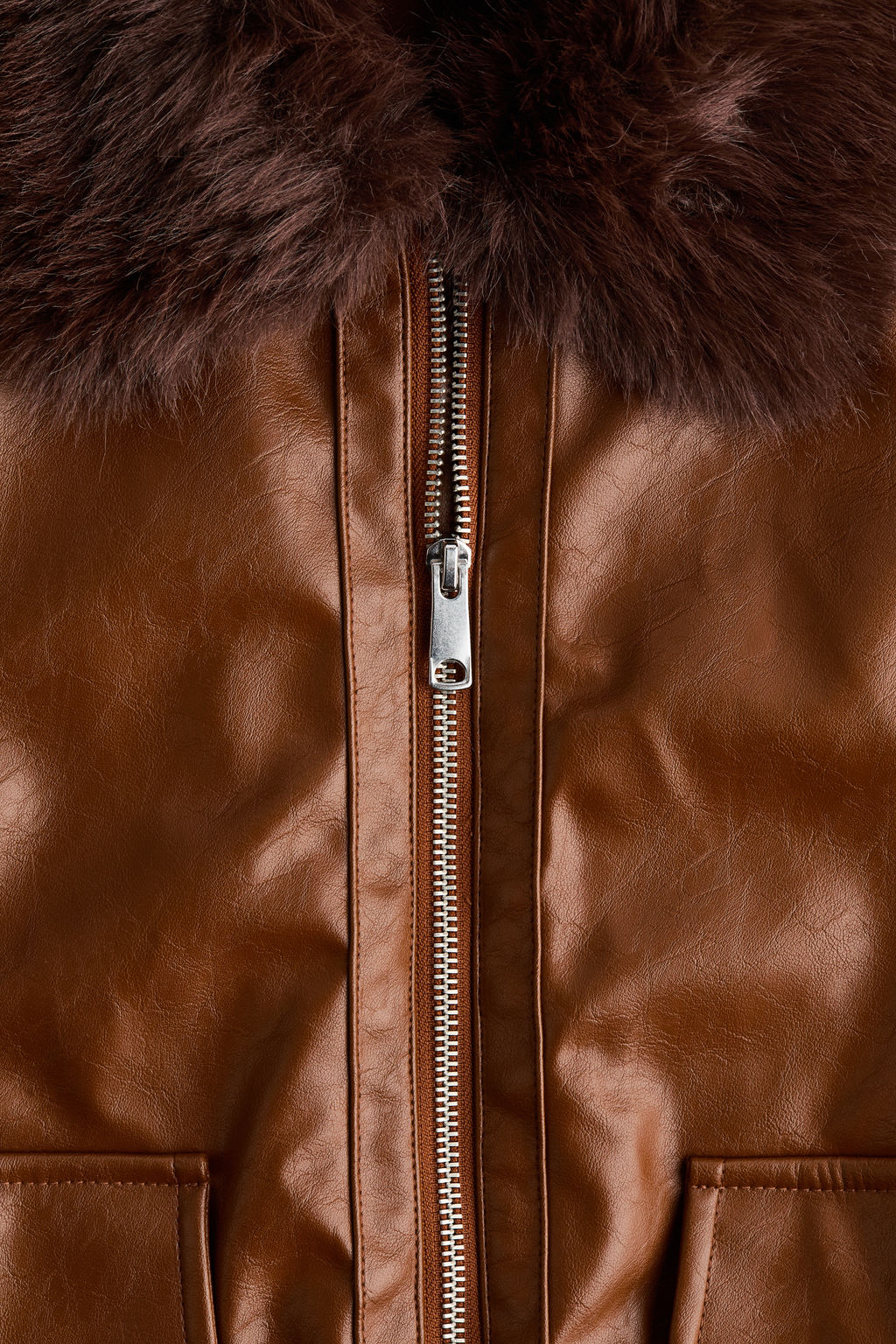 Chaqueta con cuello efecto pelo - H&m фото 7