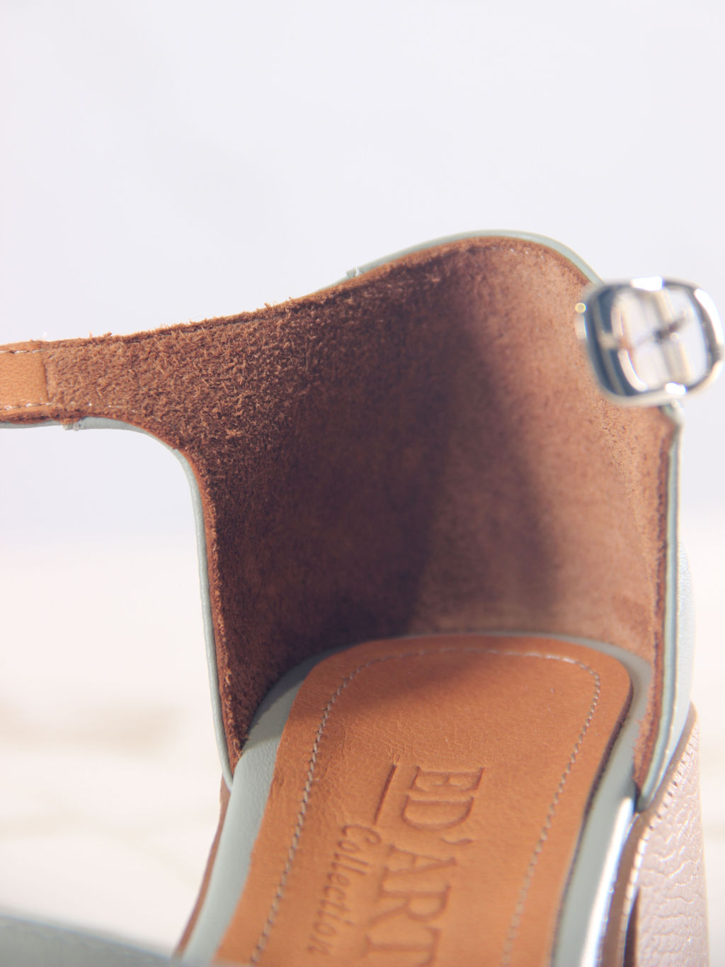 Босоножки 5032.23663be.Авокадо лион +коричневый - Edart фото 7