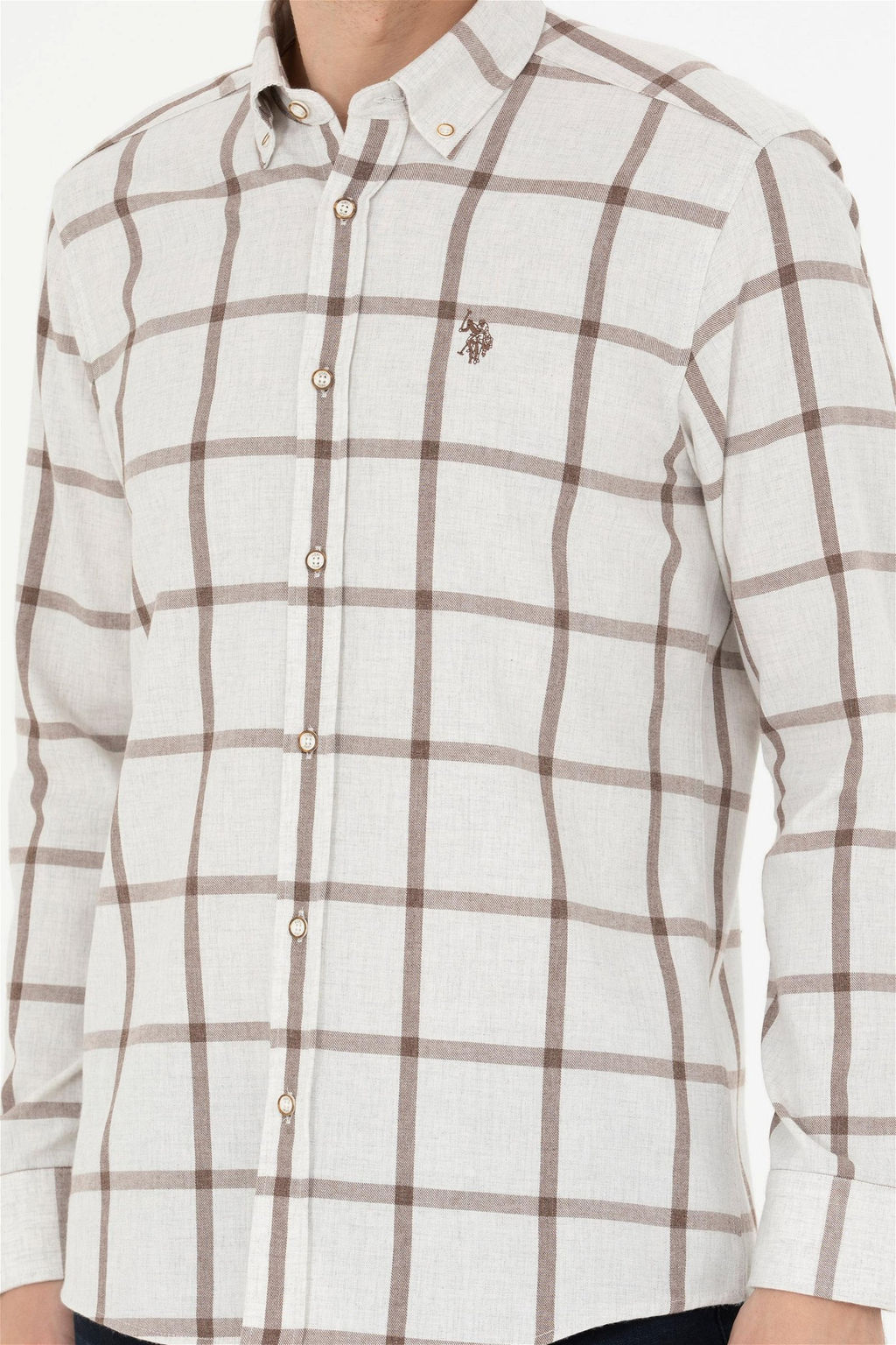 Мужская рубашка с длинным рукавом Stone - U.s. polo assn фото 6