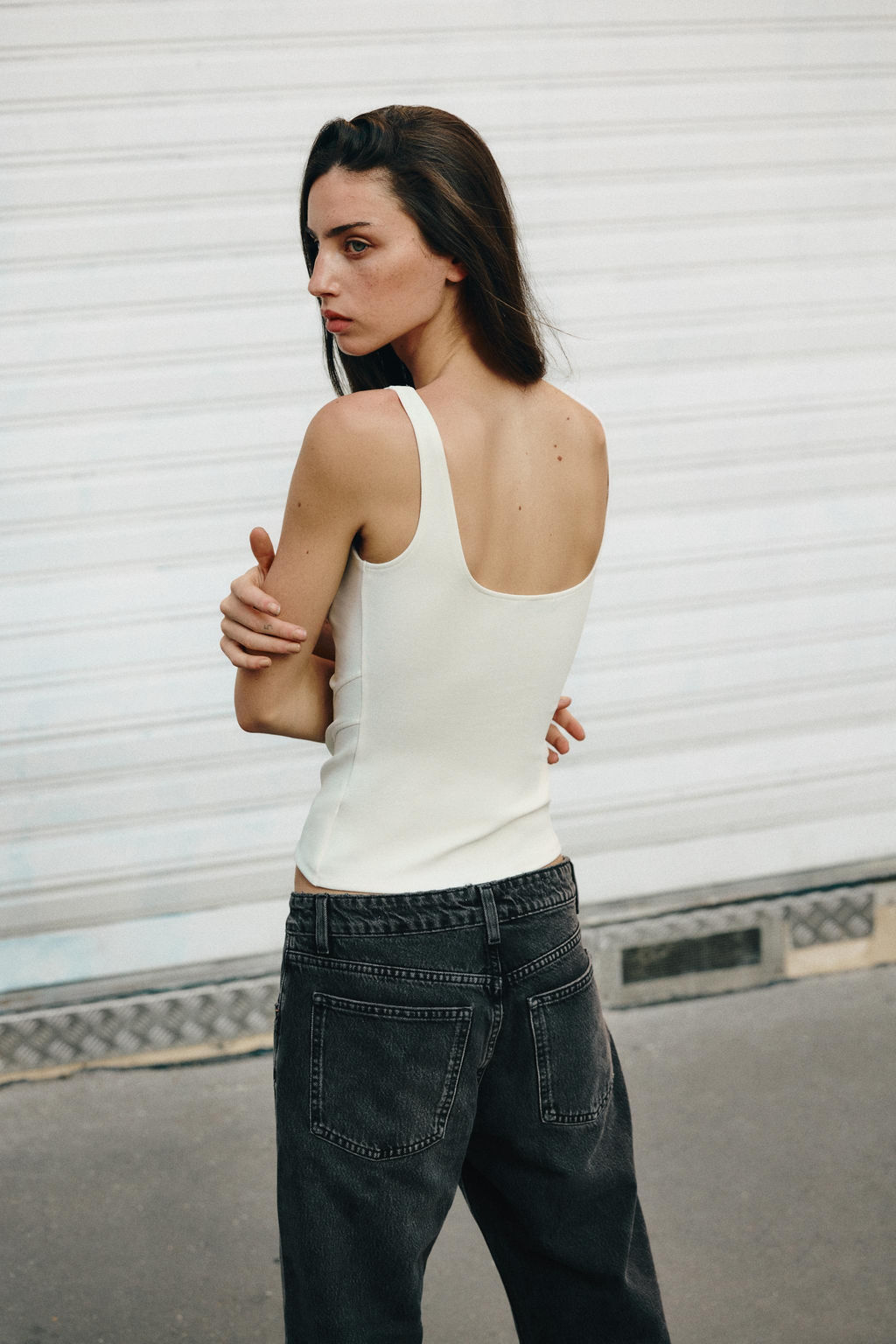 TOP STRETCH CORSETERO / Blanco - Zara фото 3