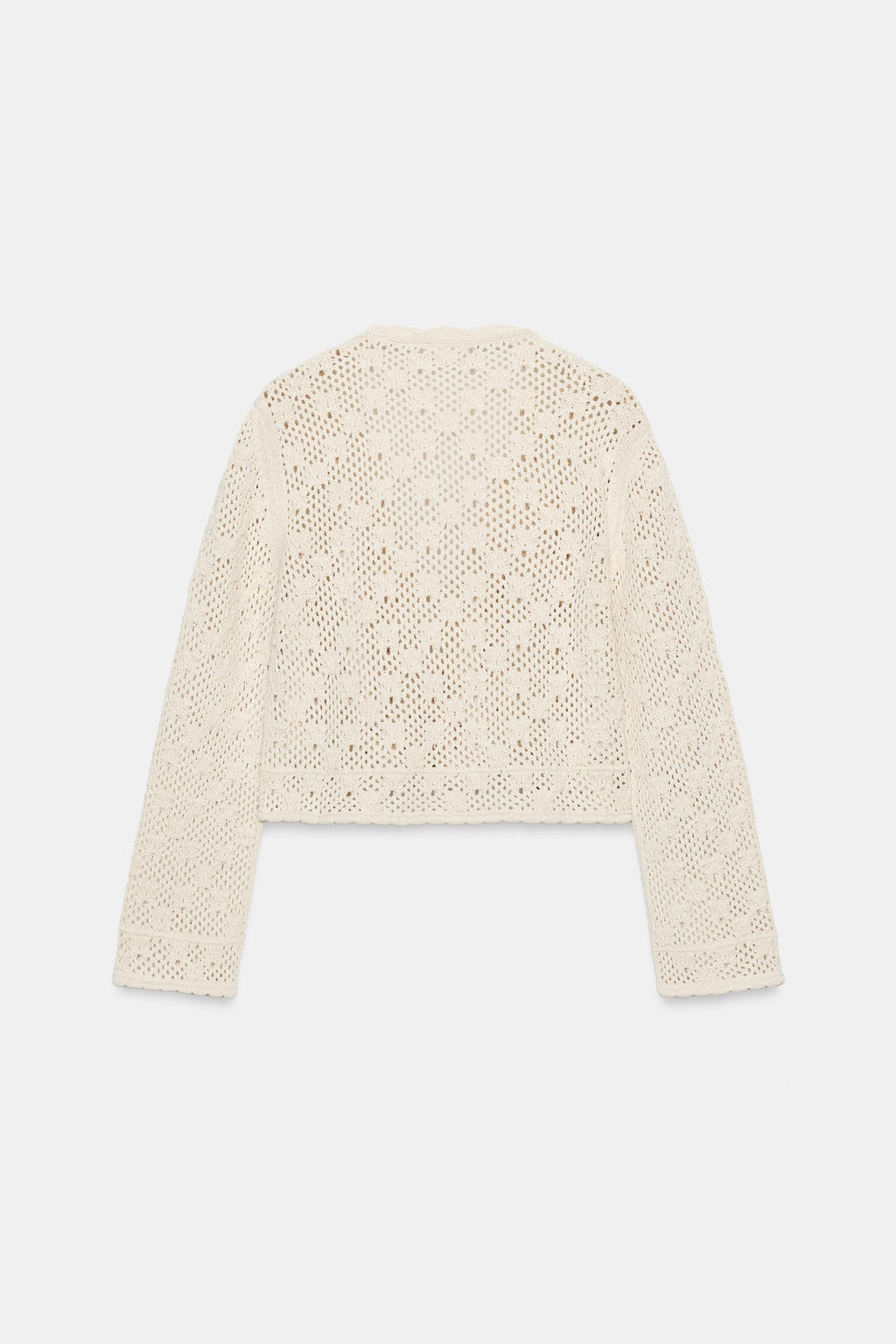 CHAQUETA PUNTO POINTELLE FLORES / Beige claro - Zara фото 7