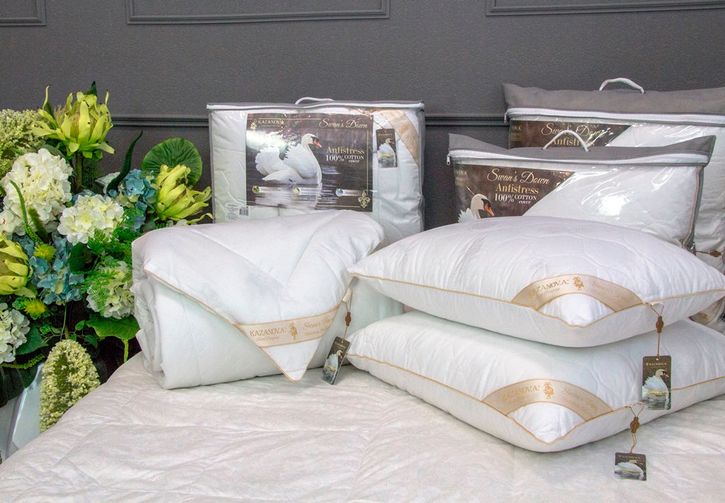 Под.Luxury Antistress Collection Swans Down (белый) 70х70