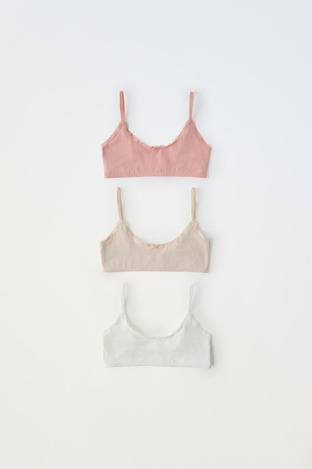 9-14 YEARS/ PACK OF THREE TEXTURED TOPS