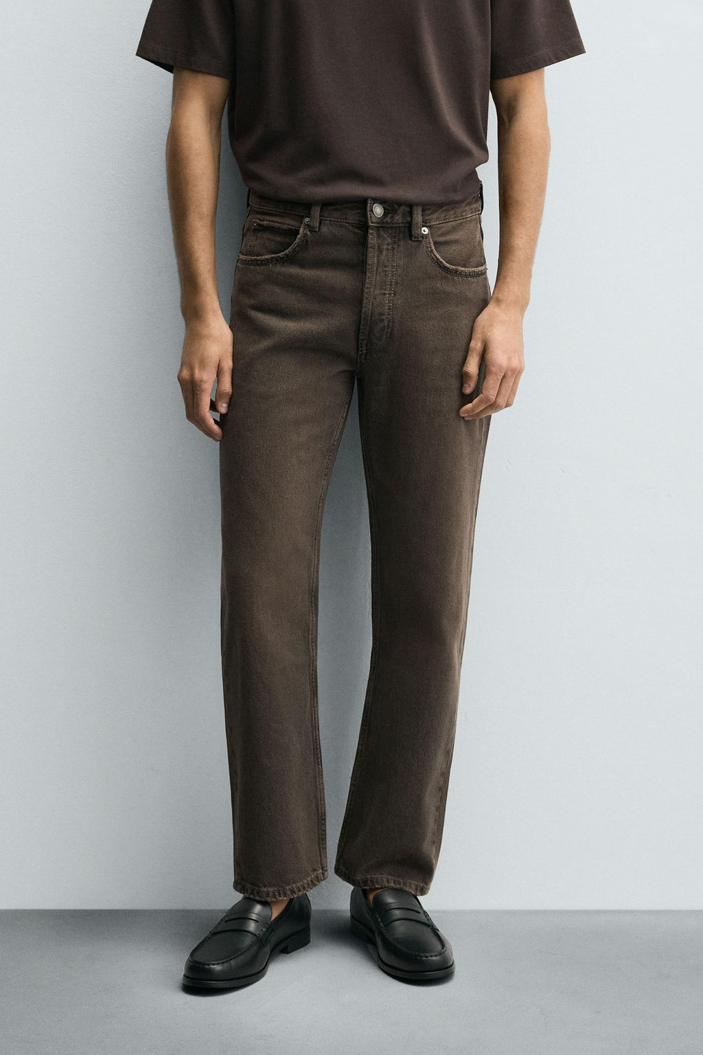 JEANS REGULAR FIT / Marr?n - Zara фото 11
