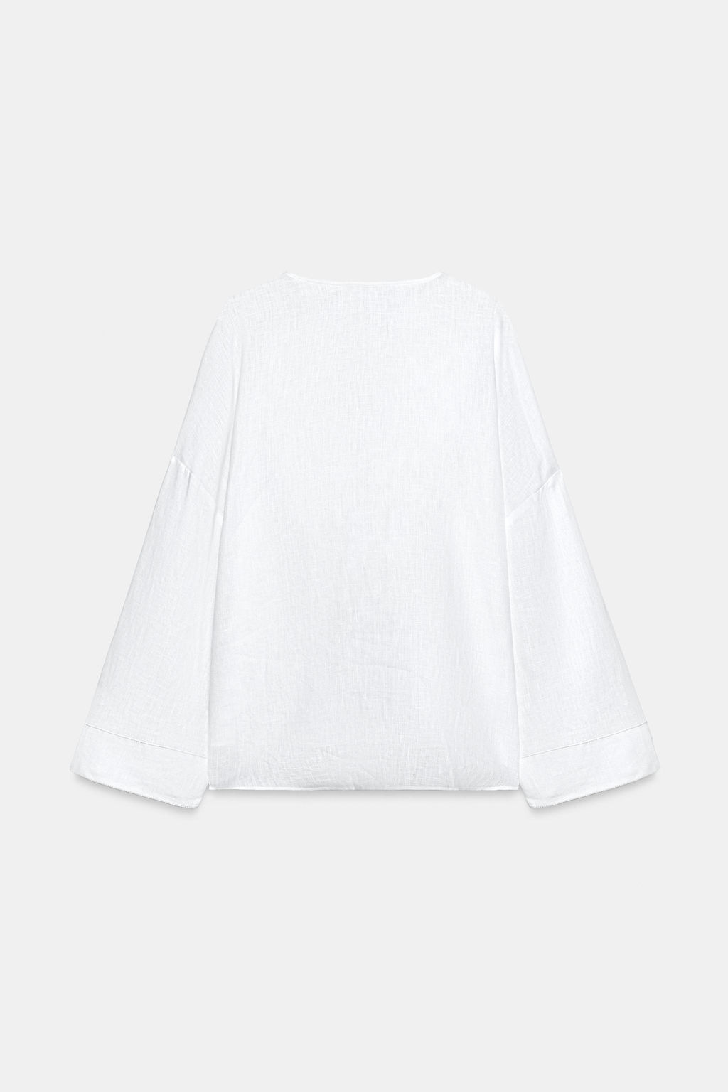 CAMISA KIMONO 100% LINO / Blanco
