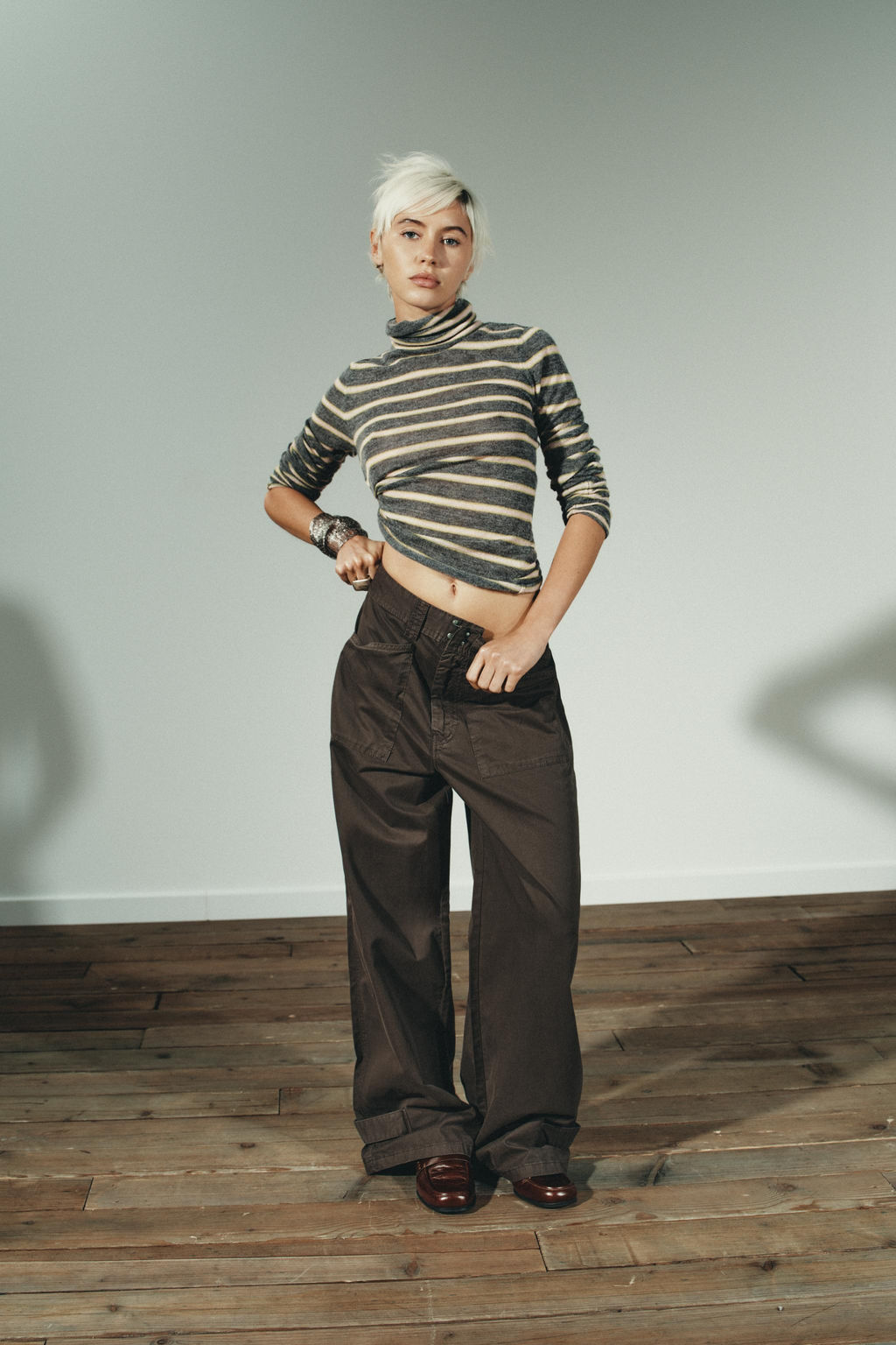 FINE-KNIT STRIPED JUMPER