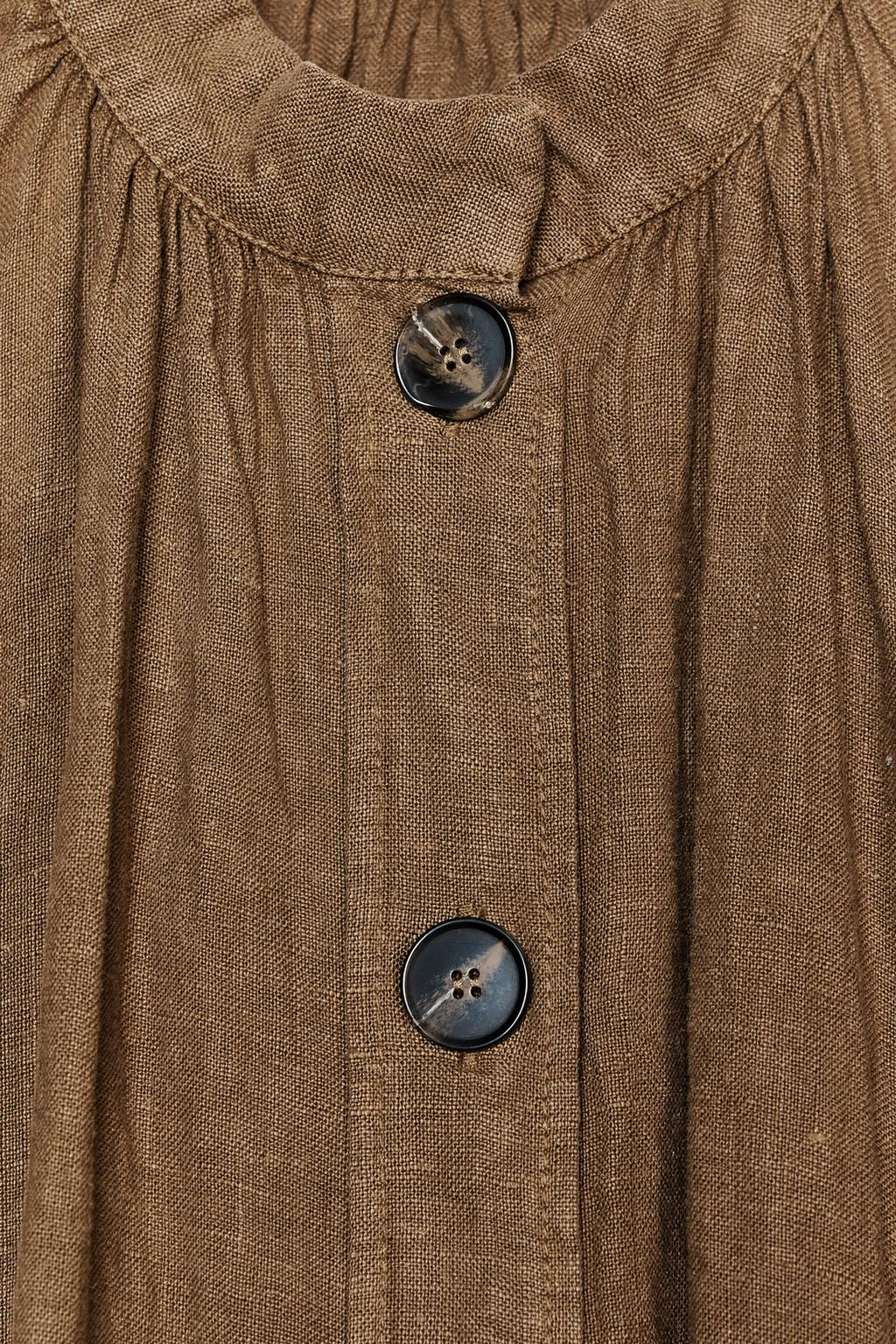 100% LINEN LONG OVERSHIRT ZW COLLECTION - Zara фото 4
