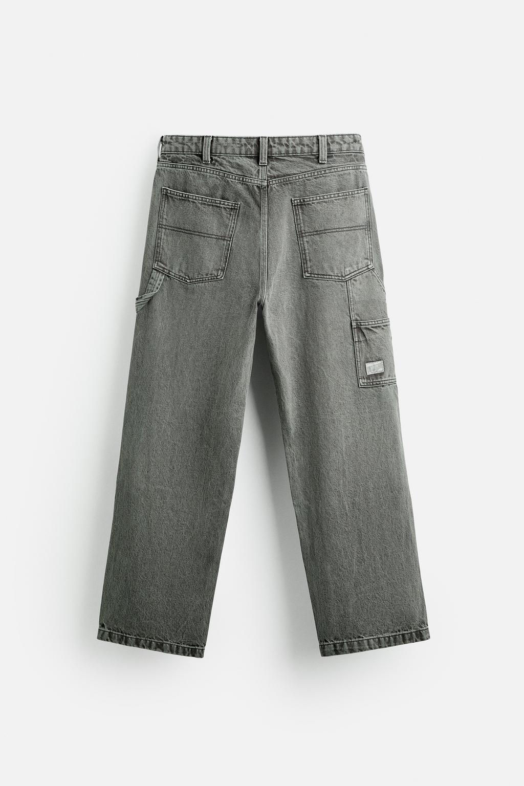 FADED CARPENTER POCKET TROUSERS - Zara фото 7
