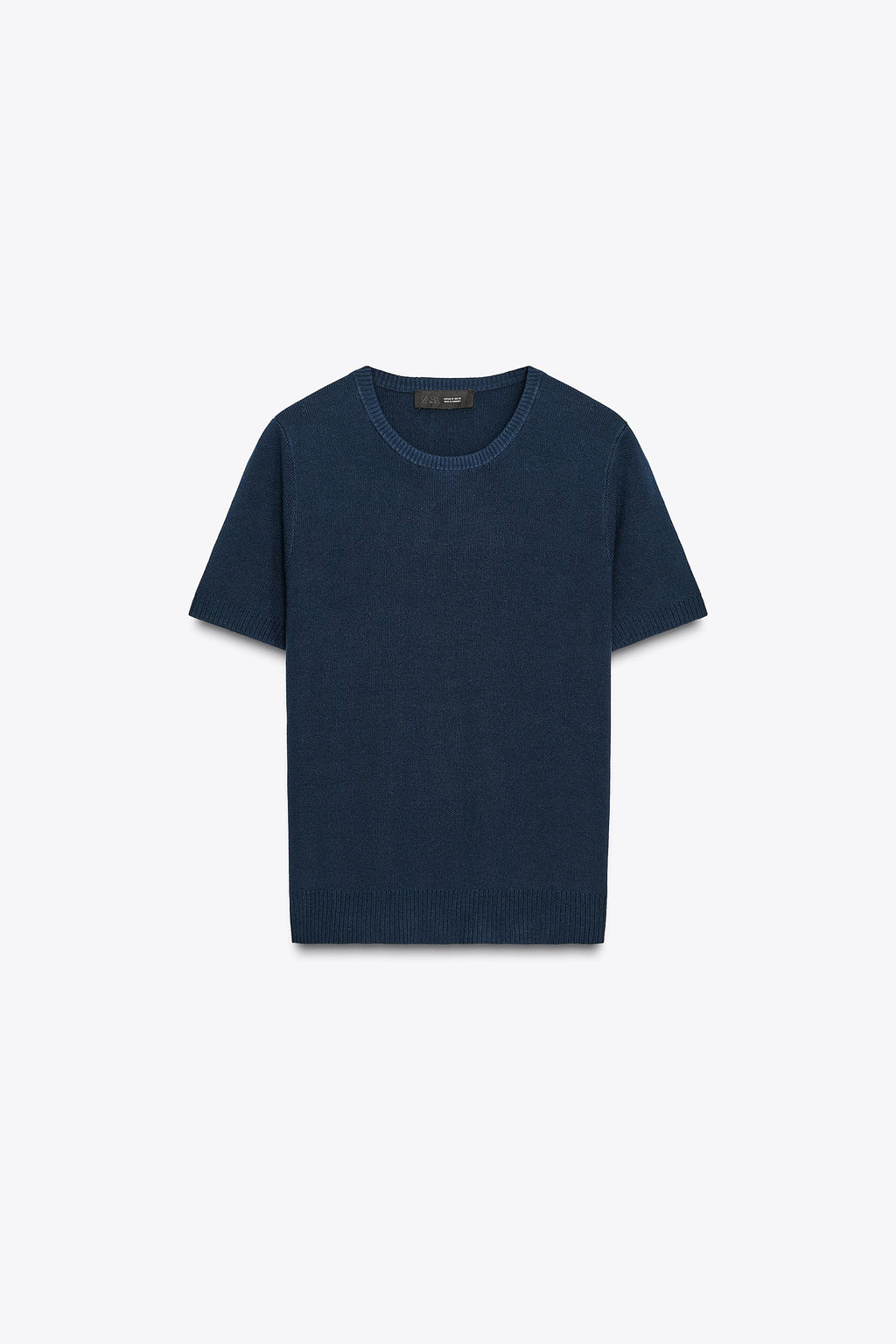 PLAIN KNIT SHORT SLEEVE TOP - Zara фото 28