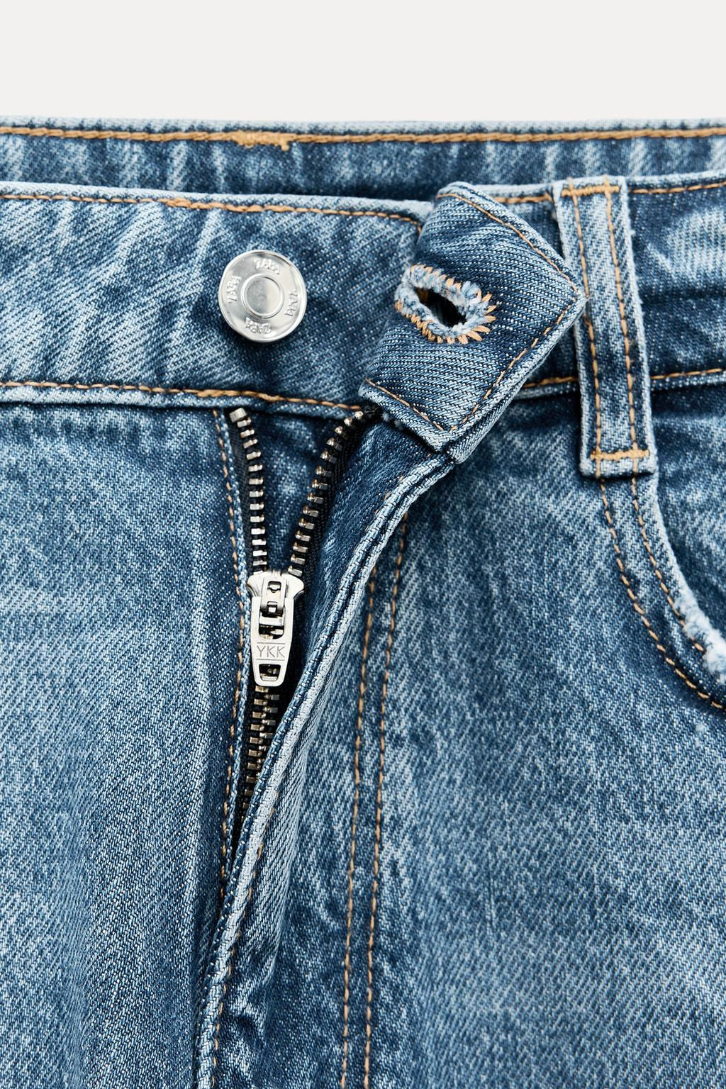 Z1975 HIGH-WAIST SLIM MOM LEG JEANS - Zara фото 13
