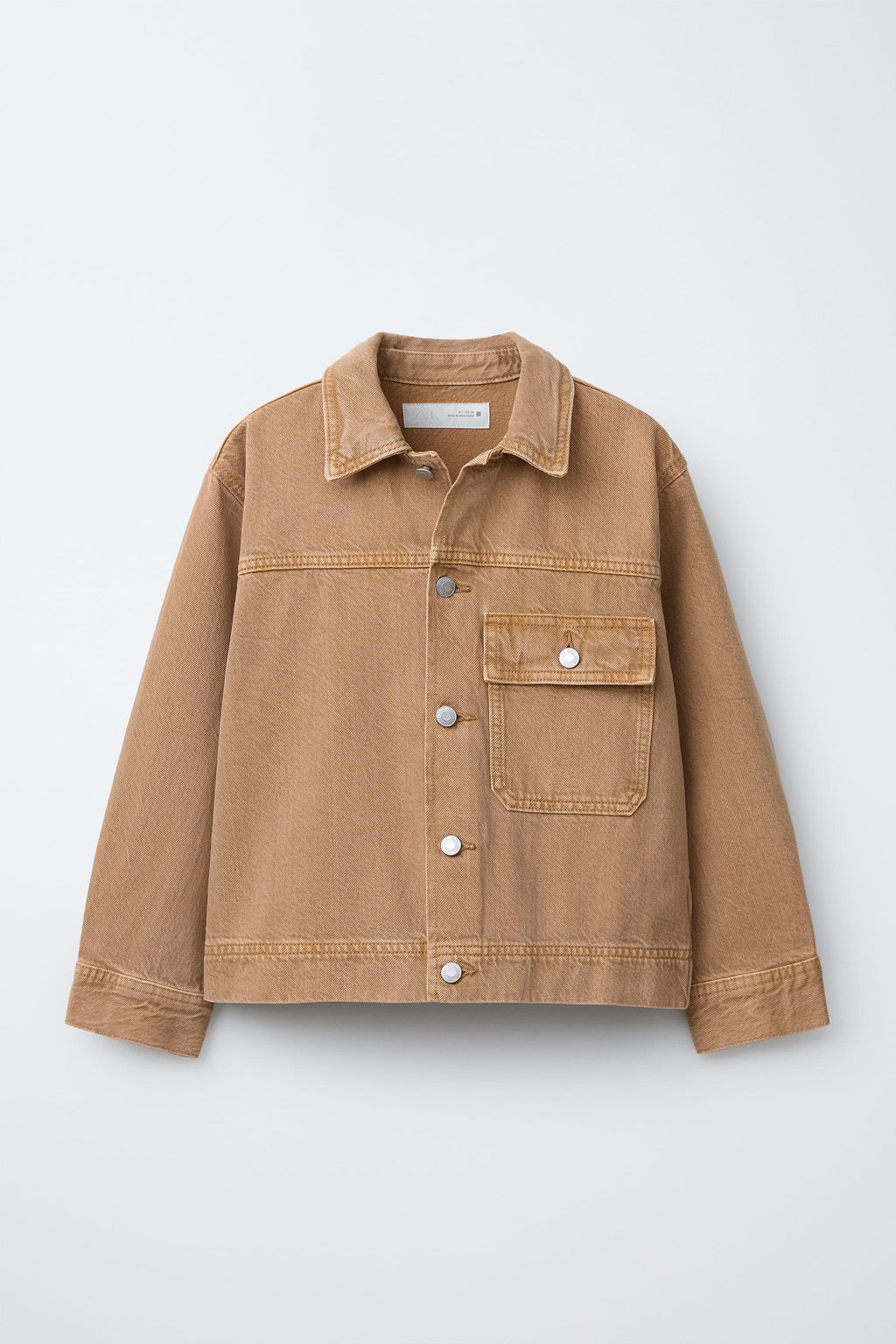 CANVAS OVERSHIRT WITH POCKET - Zara фото 9