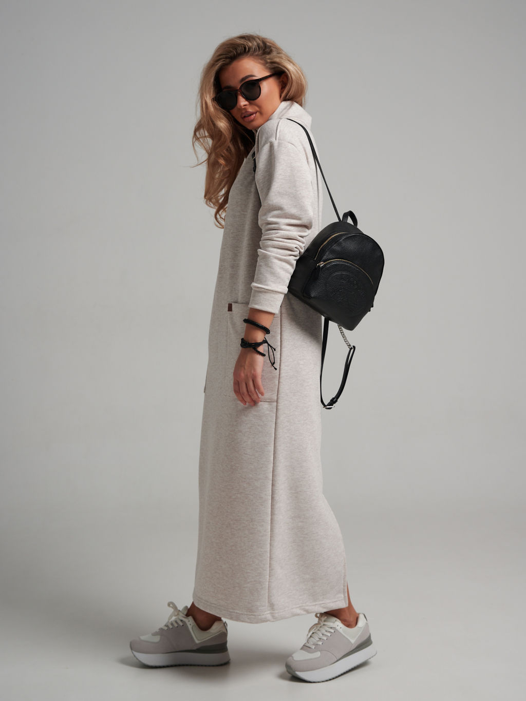 978 Платье "Меланж/капучино"