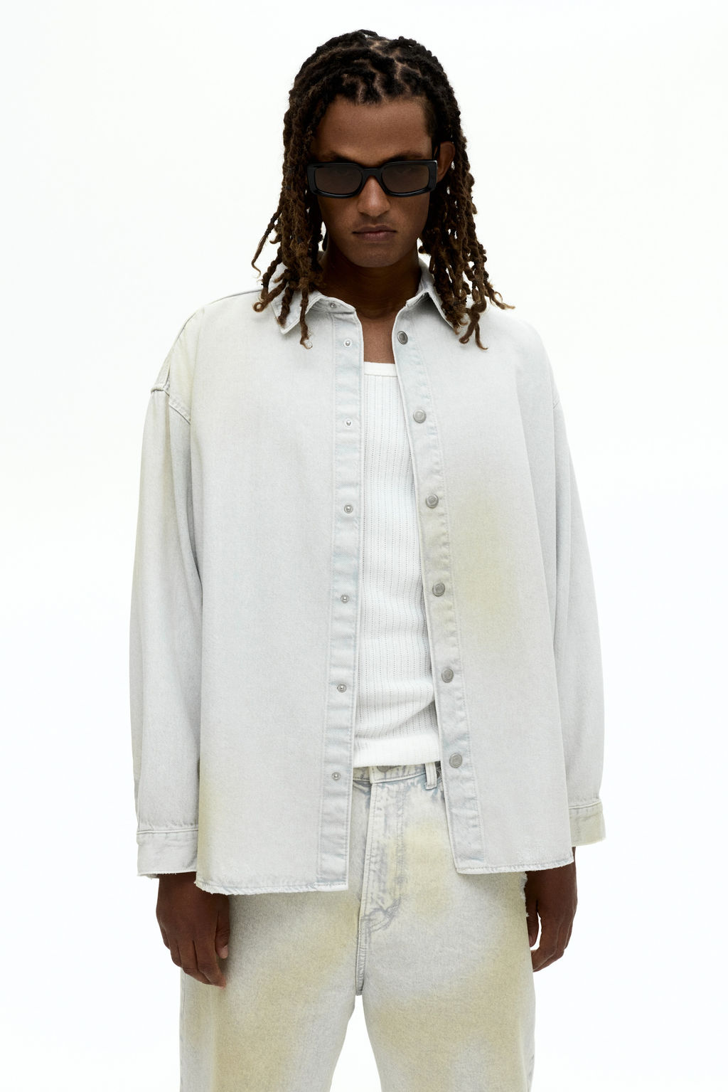 Camisa denim Oversized Fit - H&m фото 3