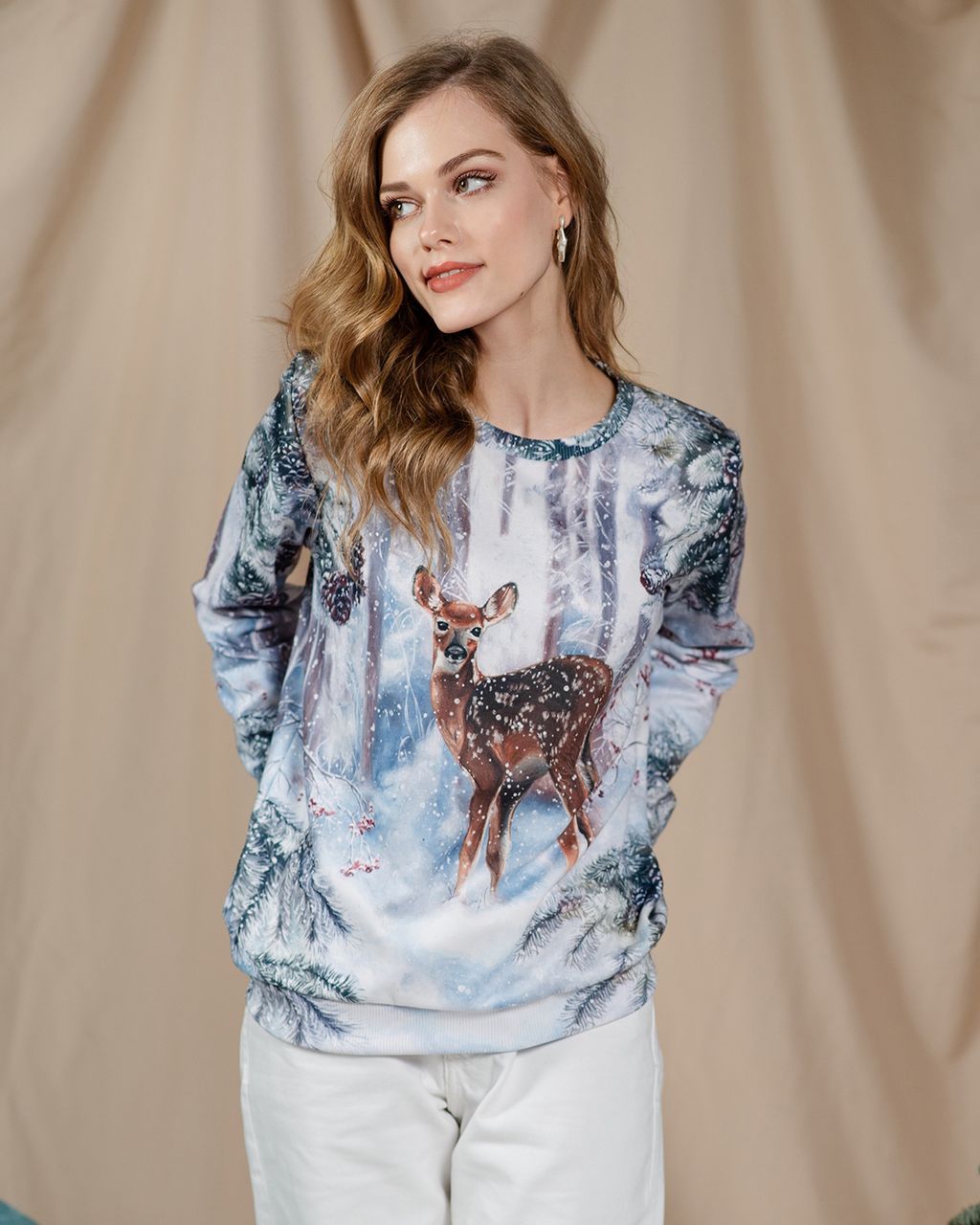 Свитшот с полной запечаткой PSW023, джемпер - Sahar art lab фото 2