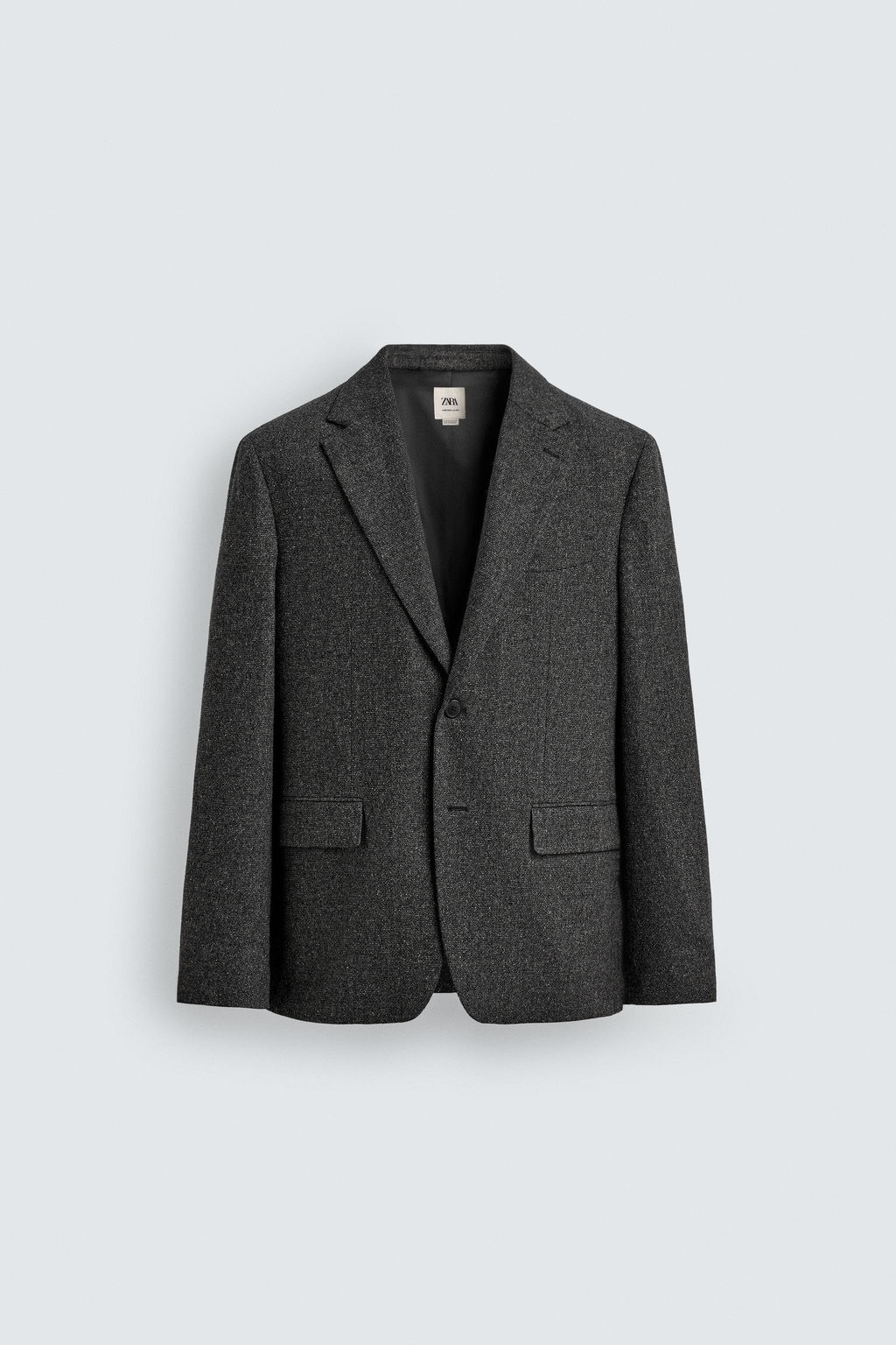 LIMITED EDITION TEXTURED WOOL BLEND SUIT BLAZER - Zara фото 6
