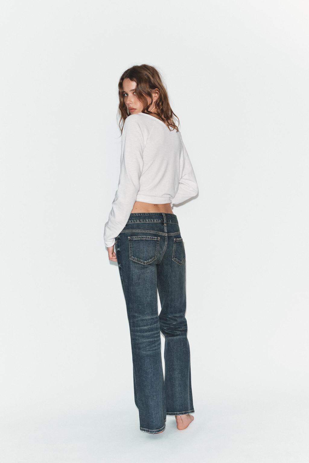 JEANS TRF BOOTCUT TIRO BAJO / Azul - Zara фото 6