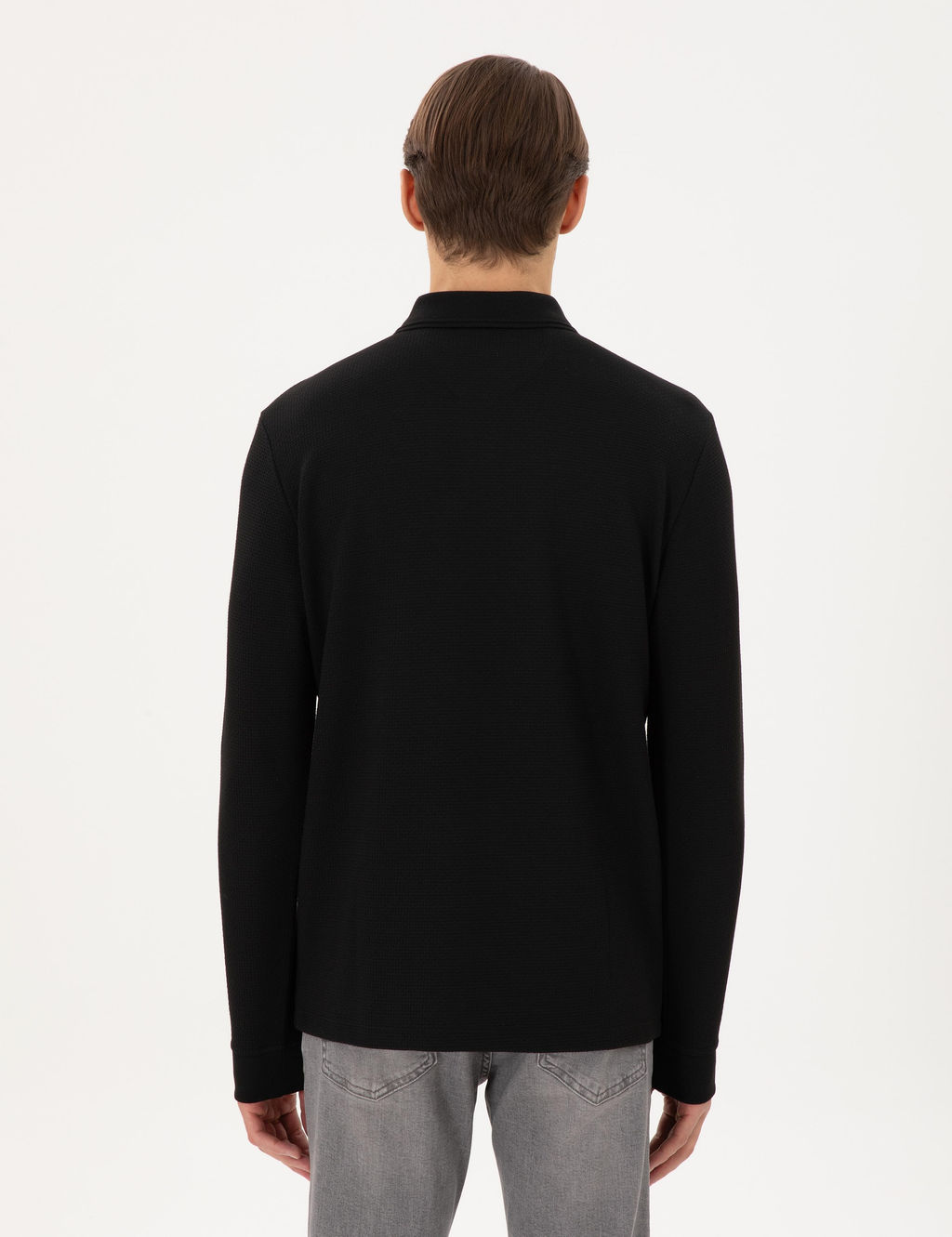 Siyah Regular Fit Sweatshirt - Pierre cardin фото 5