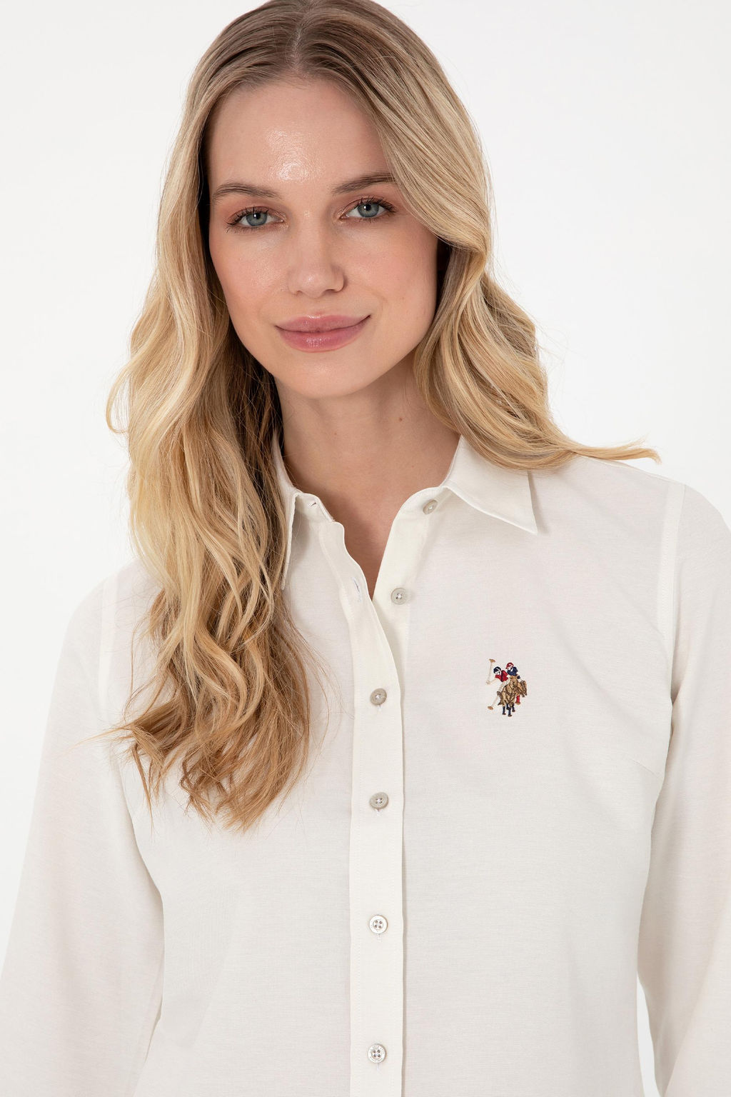 Kad_n Krem Uzun Kollu Basic G_mlek - U.s. polo assn фото 2