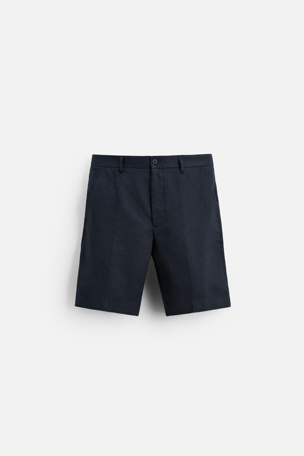 100% LINEN BERMUDA SHORTS