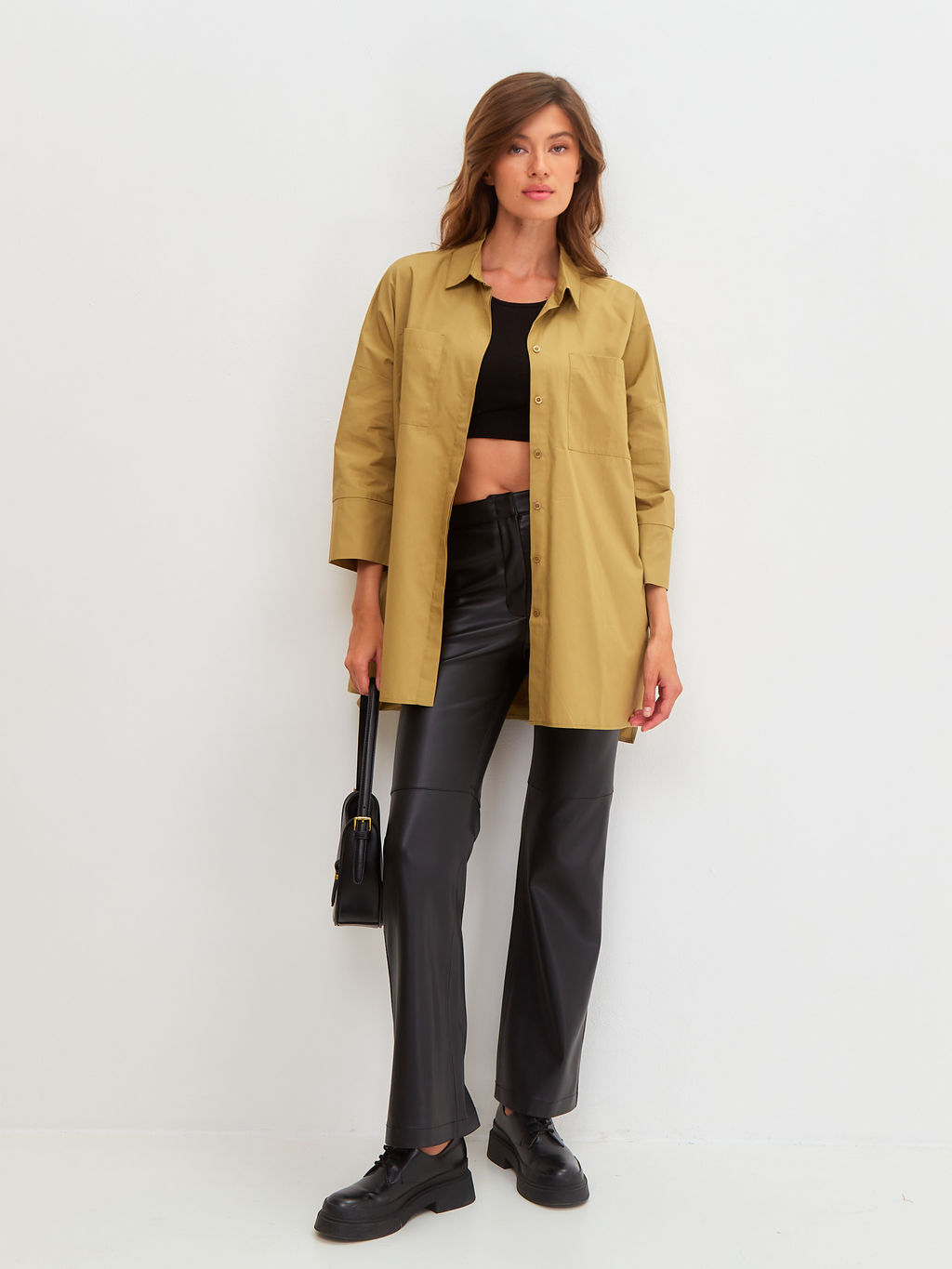 Блузка женская дл. рук. KATHARINA KROSS KK-B-012S-хаки  фото 3