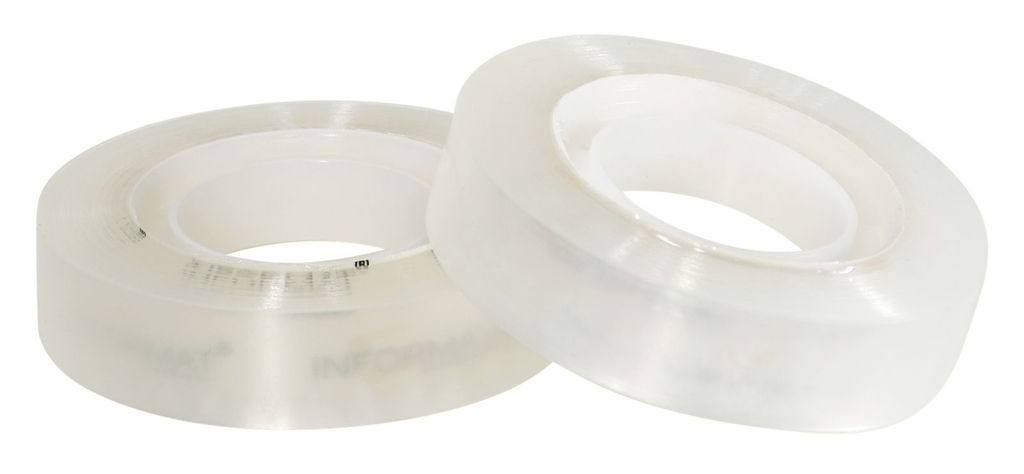 Цена за 5 шт. Клейкая лента канцелярская INFORMAT 12 мм 33 м 35 мкм прозрачная