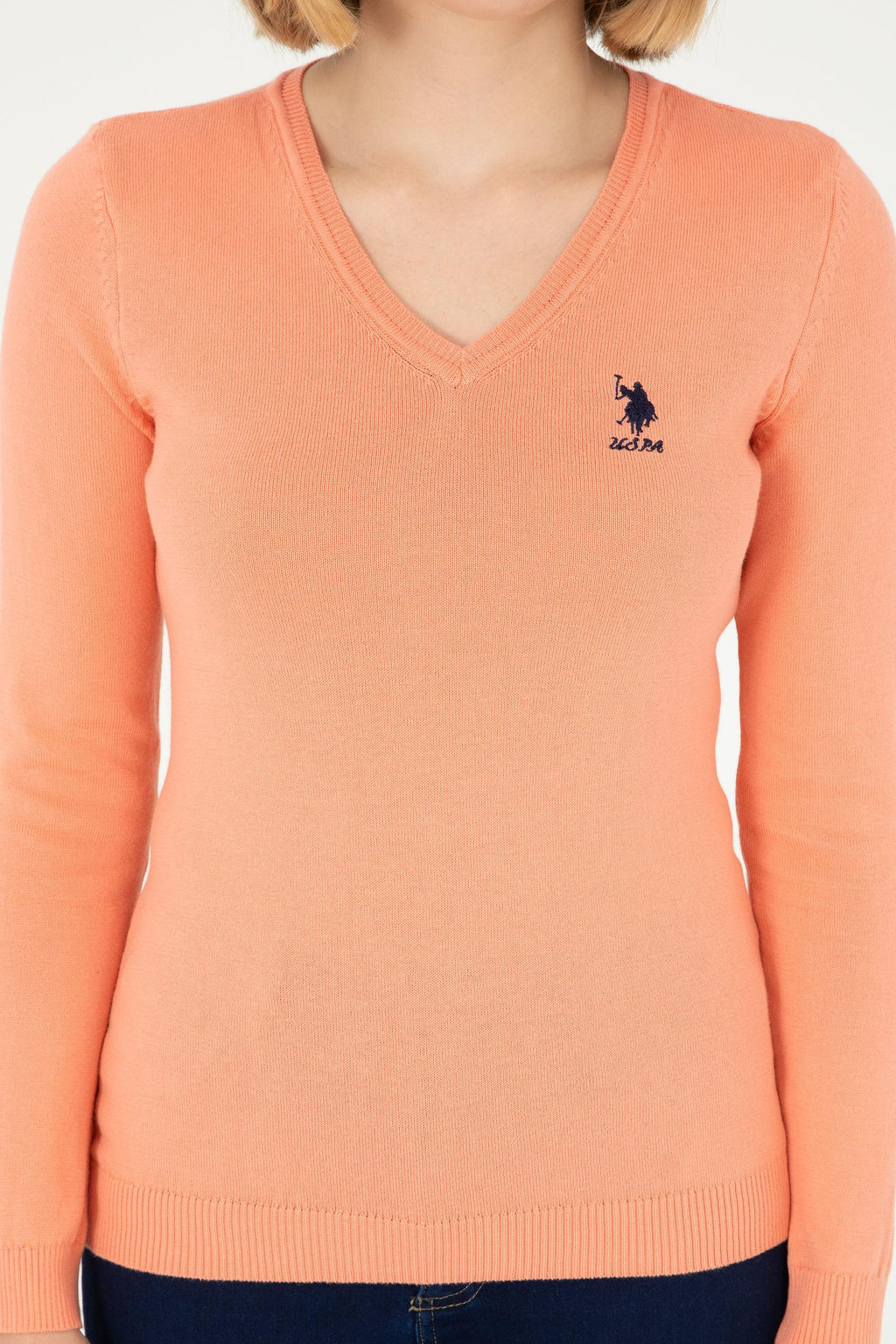Женский базовый свитер с лососем Неожиданная скидка в корзине - U.s. polo assn фото 13