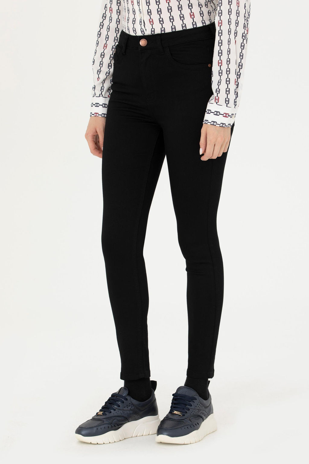 Женские черные джинсовые брюки - U.s. polo assn фото 9