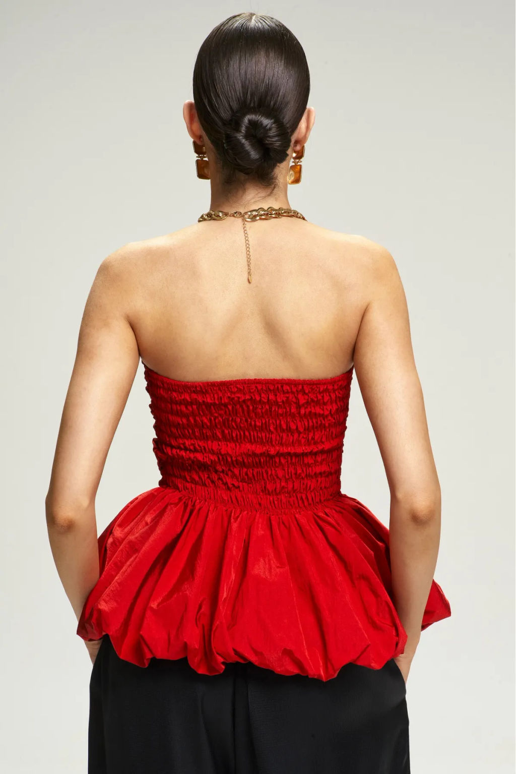 Топ-корсет с баской Red