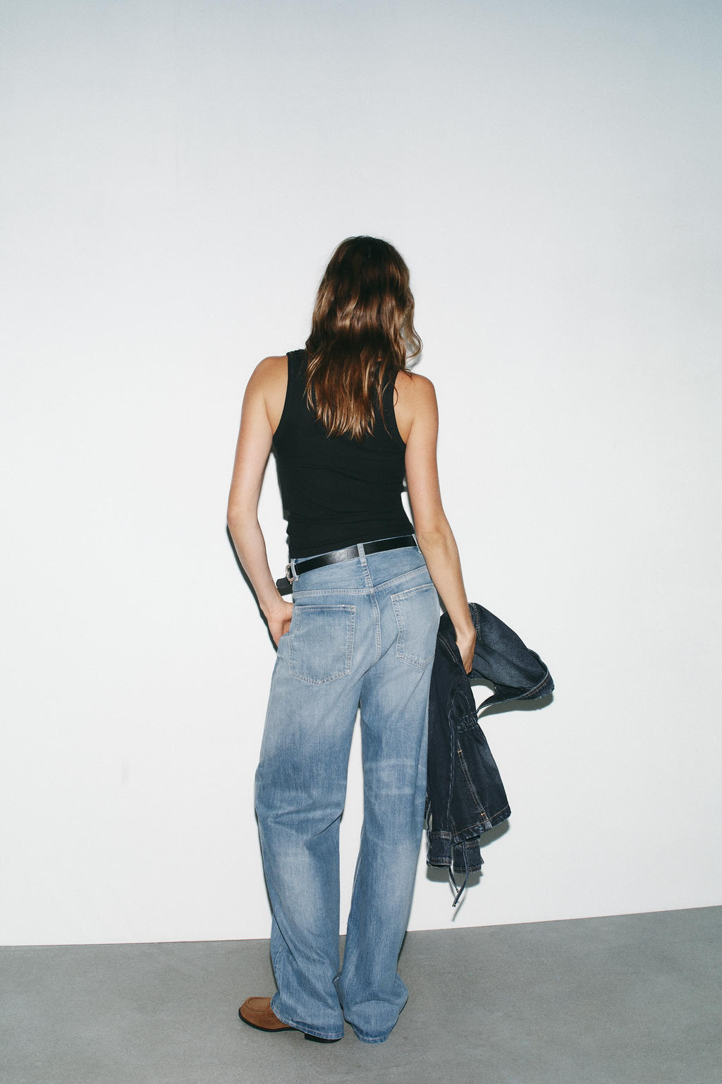 TRF STRAIGHT WIDE HIGH-WAIST JEANS - Zara фото 4