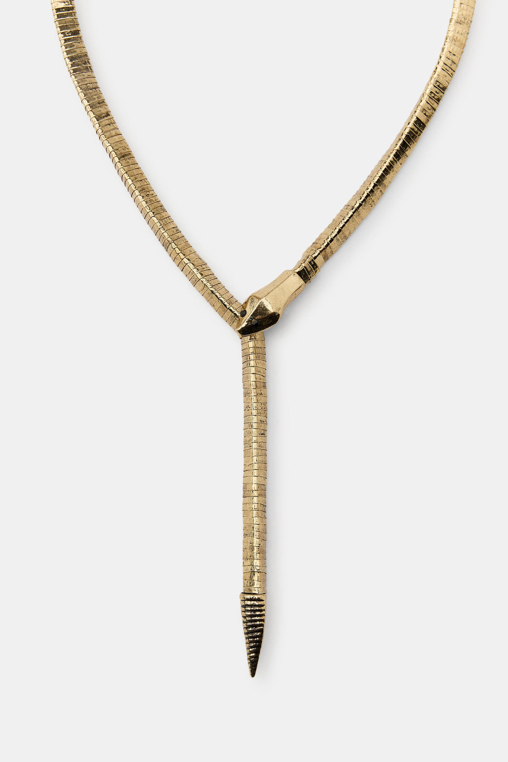SNAKESKIN PRINT PIECES NECKLACE - Zara фото 3