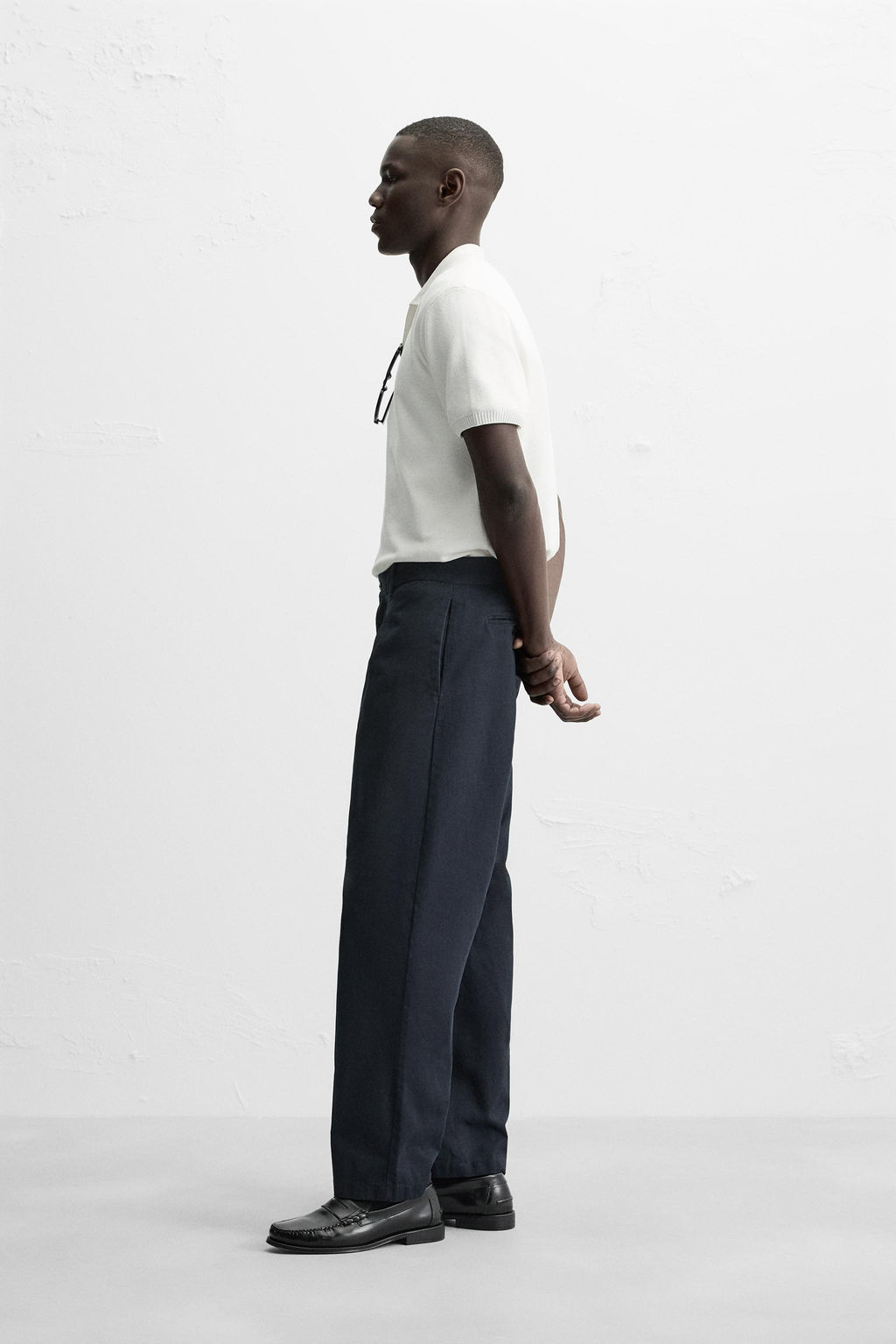 TEXTURED KNIT POLO SHIRT - Zara фото 4