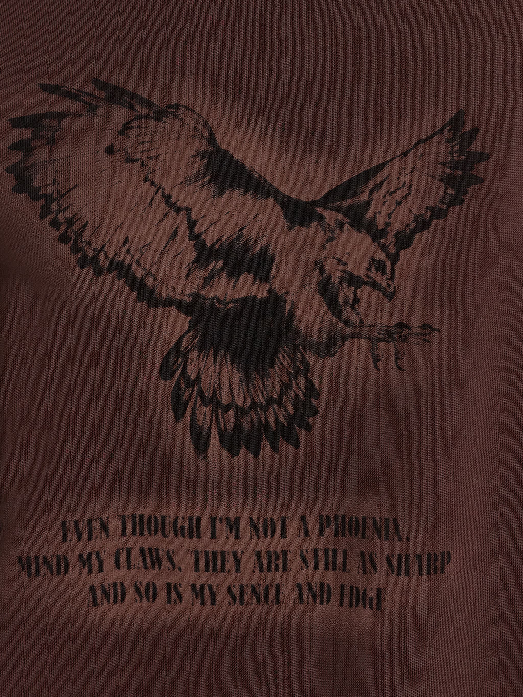 Джемпер женский коричневый с принтом шоколадное мартини +печать 122988