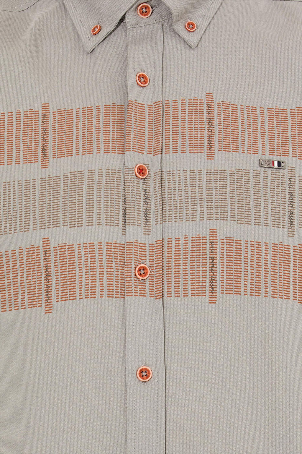 Мужская рубашка с длинным рукавом кирпичного цвета - U.s. polo assn фото 6