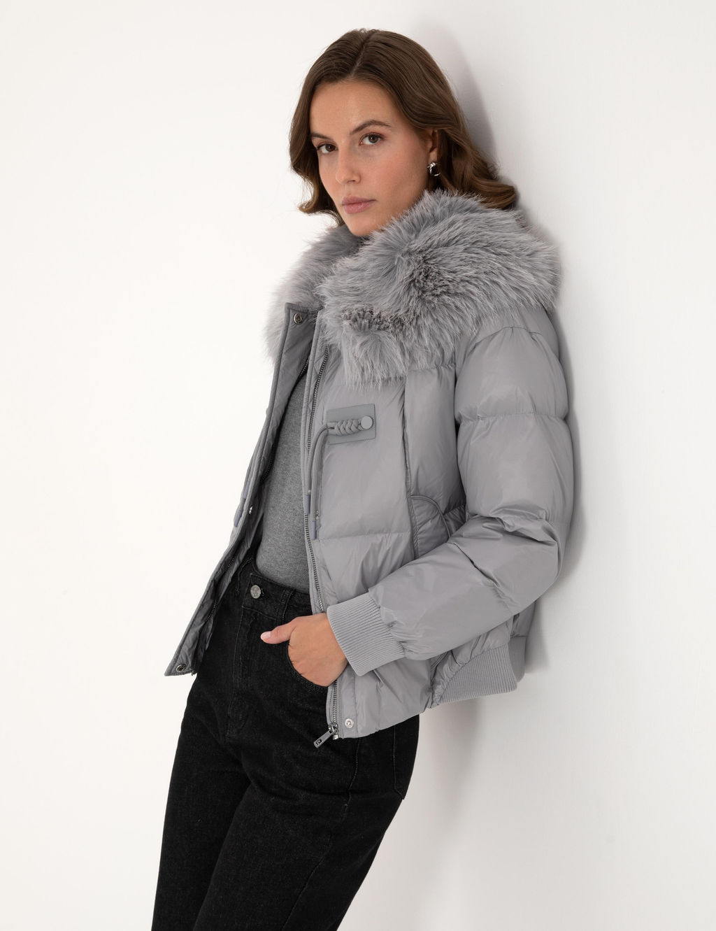 Gri Regular Fit Mont - Pierre cardin фото 3