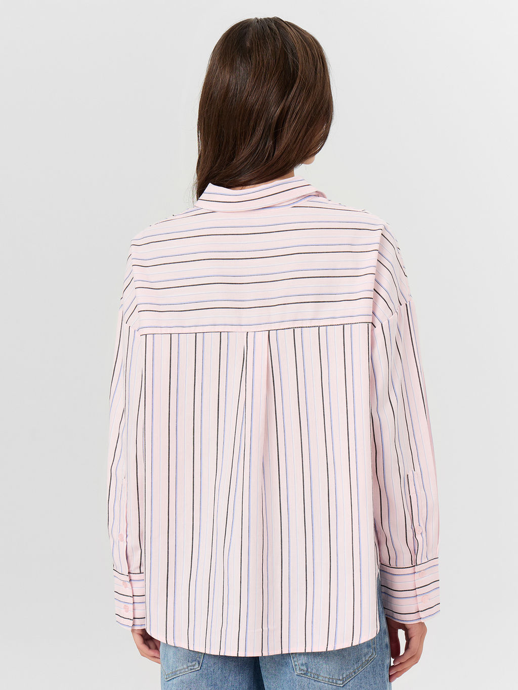 Рубашка женская розовая в полоску - Mark formelle фото 2