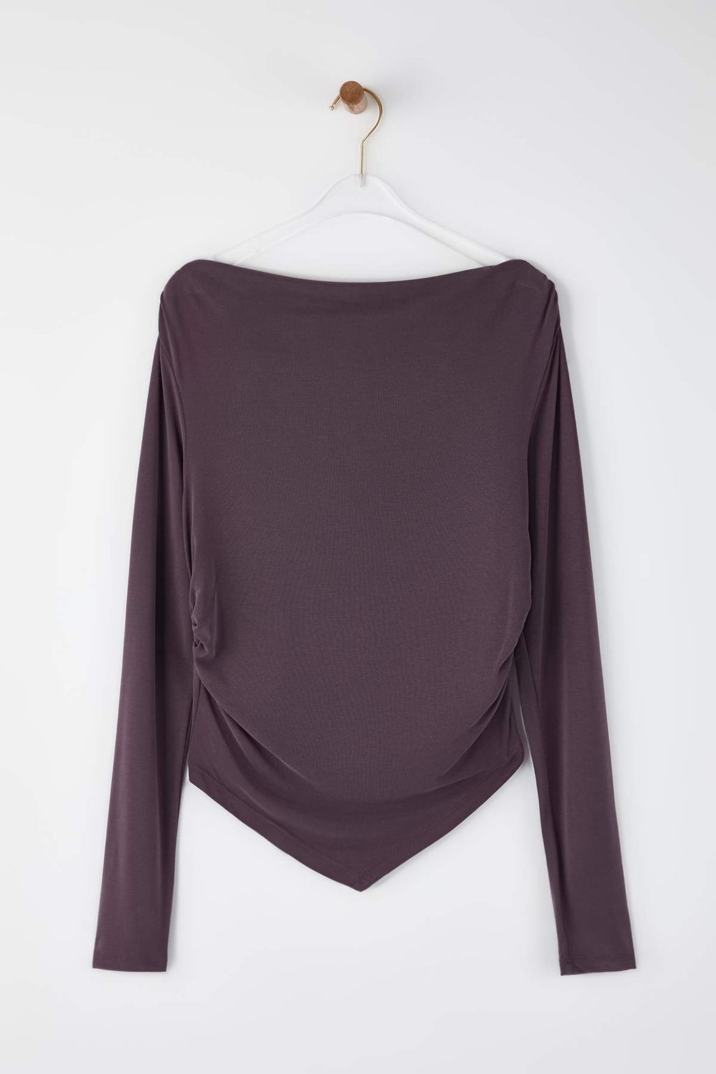 Murdum Modal Kumas Degaje Yaka Drapeli Vatkal? Asimetrik Orme Bluz TWOAW25BZ00031