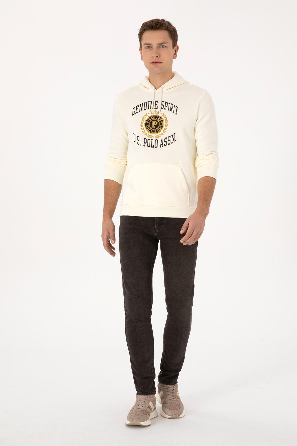 Erkek Krem Sweatshirt - U.s. polo assn фото 4