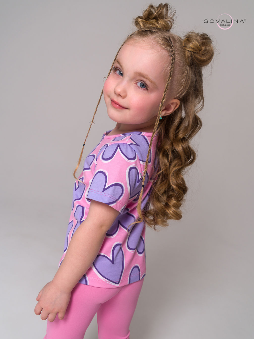 Костюм Актив сиреневые сердца-барби - Sovalina фото 8