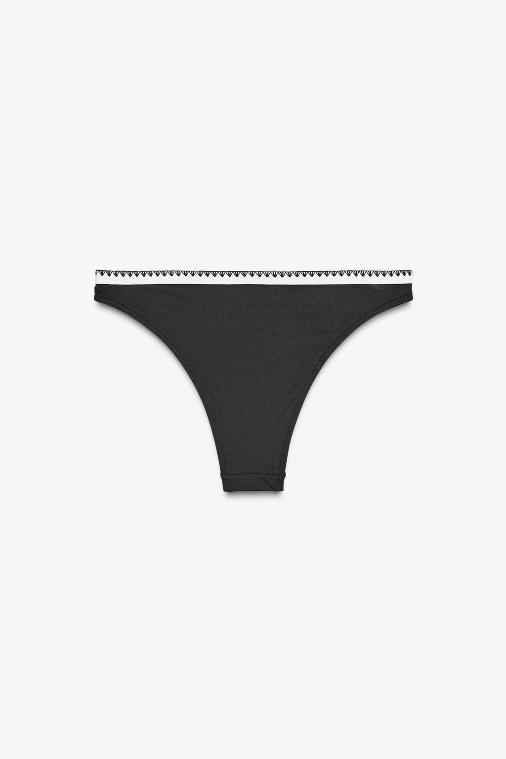 CONTRAST BIKINI BOTTOMS - Zara фото 3