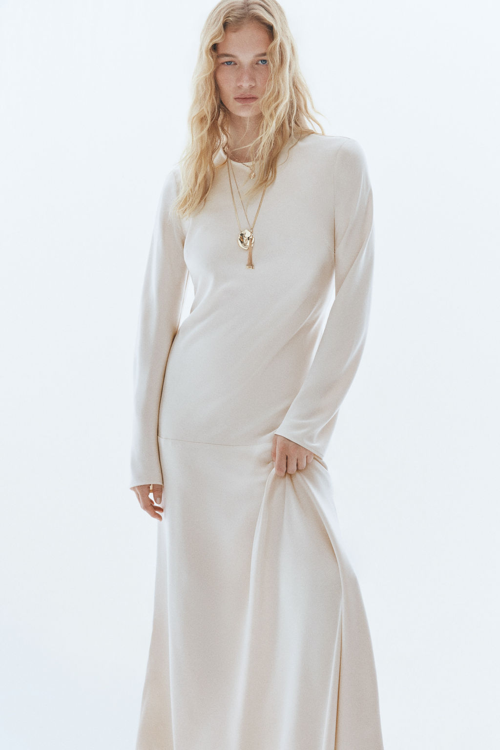 Vestido con lazada y espalda descubierta - H&m фото 4