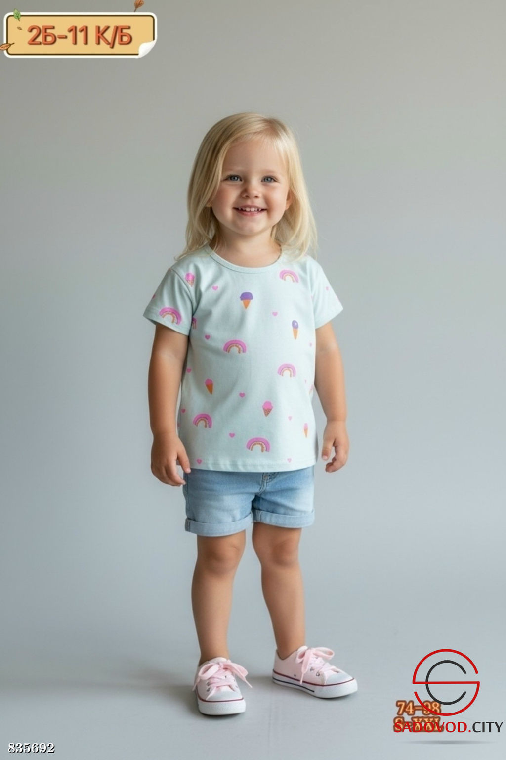 Футболка для девочки с рисунком