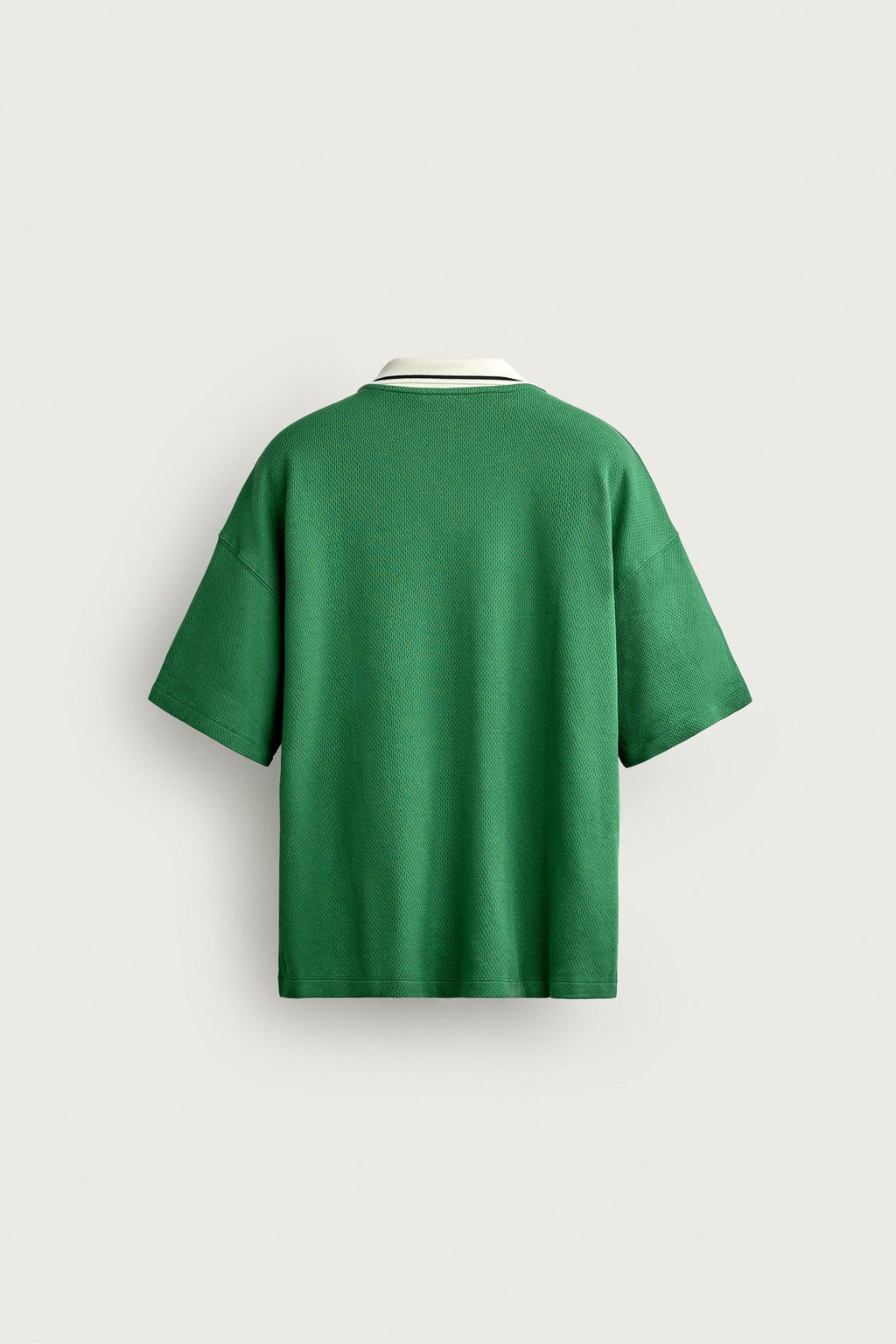 POLO RELAXED FIT F?TBOL RETRO / Verde / Crudo - Zara фото 8