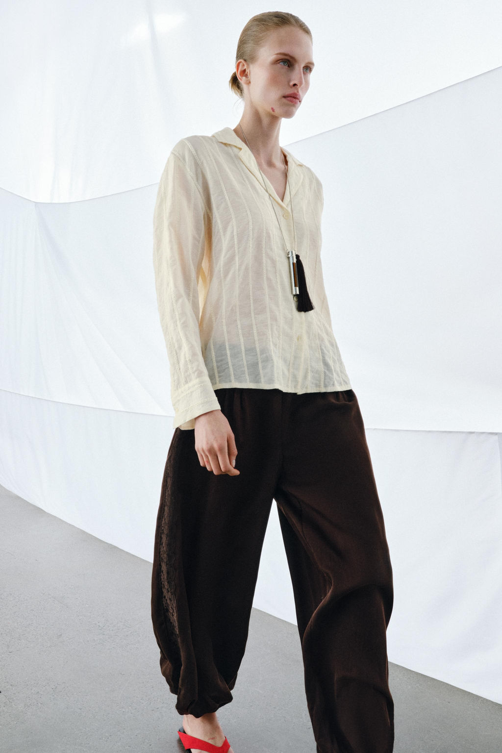 ZW COLLECTION STRIPED SHIRT - Zara фото 14