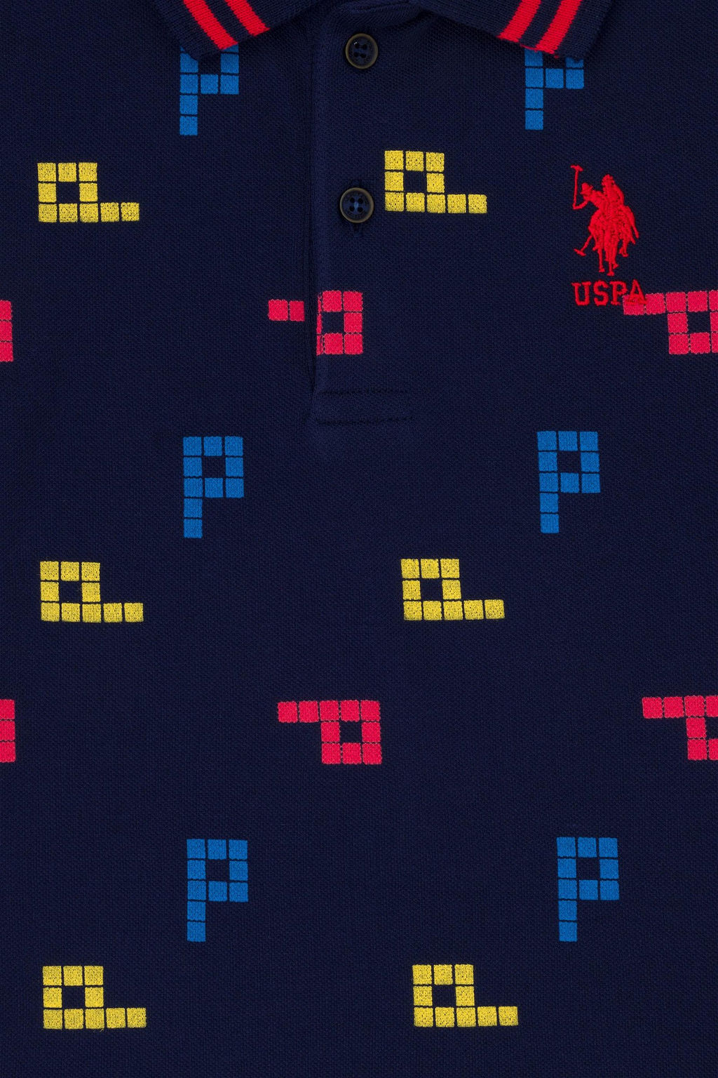 U. S. Polo Assn Темно-синяя футболка с воротником-поло для мальчика - U.s. polo assn фото 6